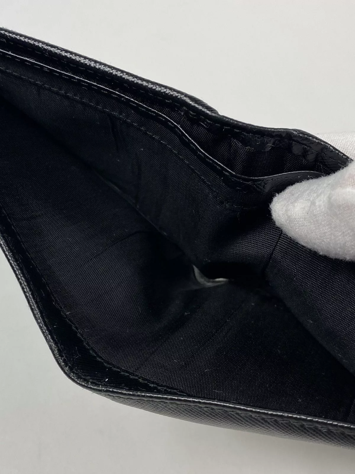 Prada Wallets Prada Saffiano Leather Bifold Wallet Black