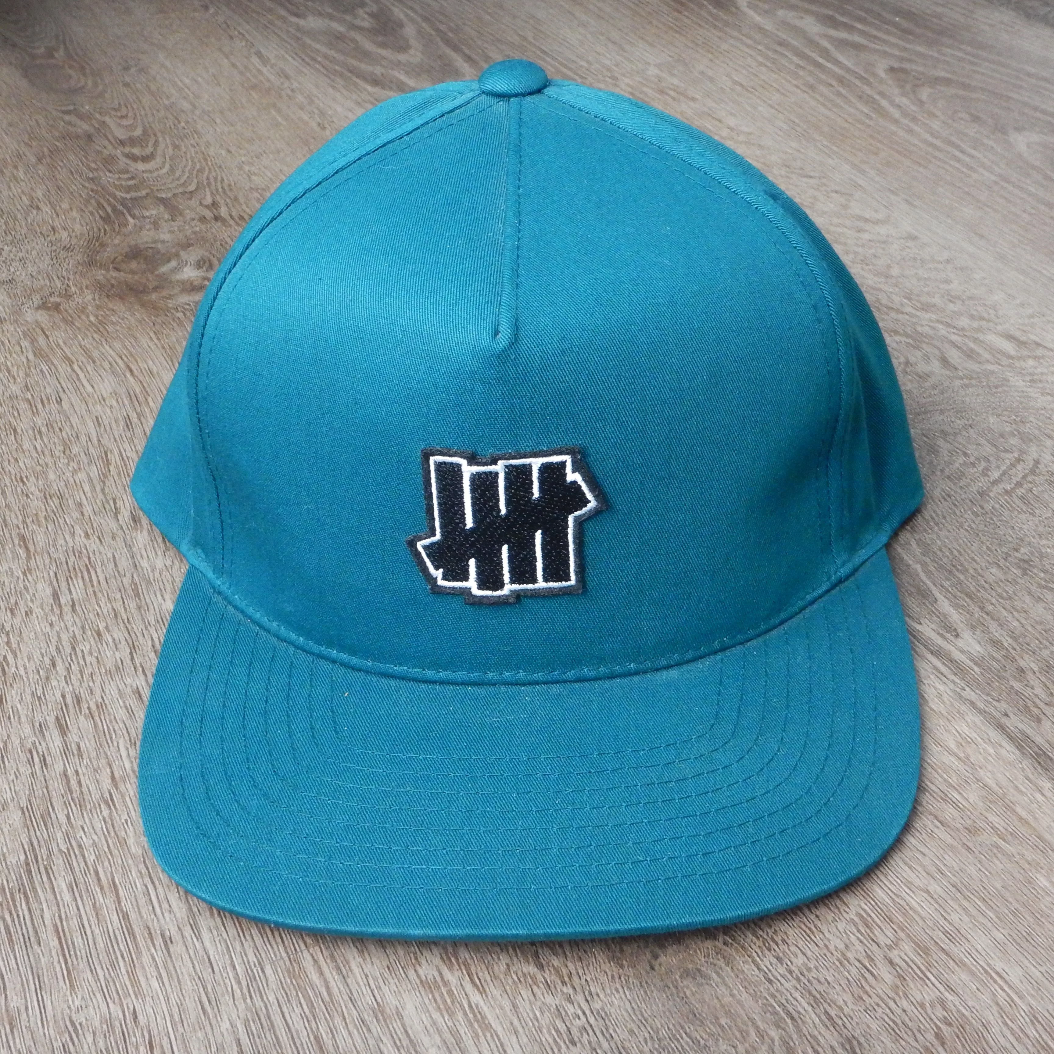 Undefeated Hats SAMPLE Undefeated Turquoise Five Strikes Logo Snapback Blue