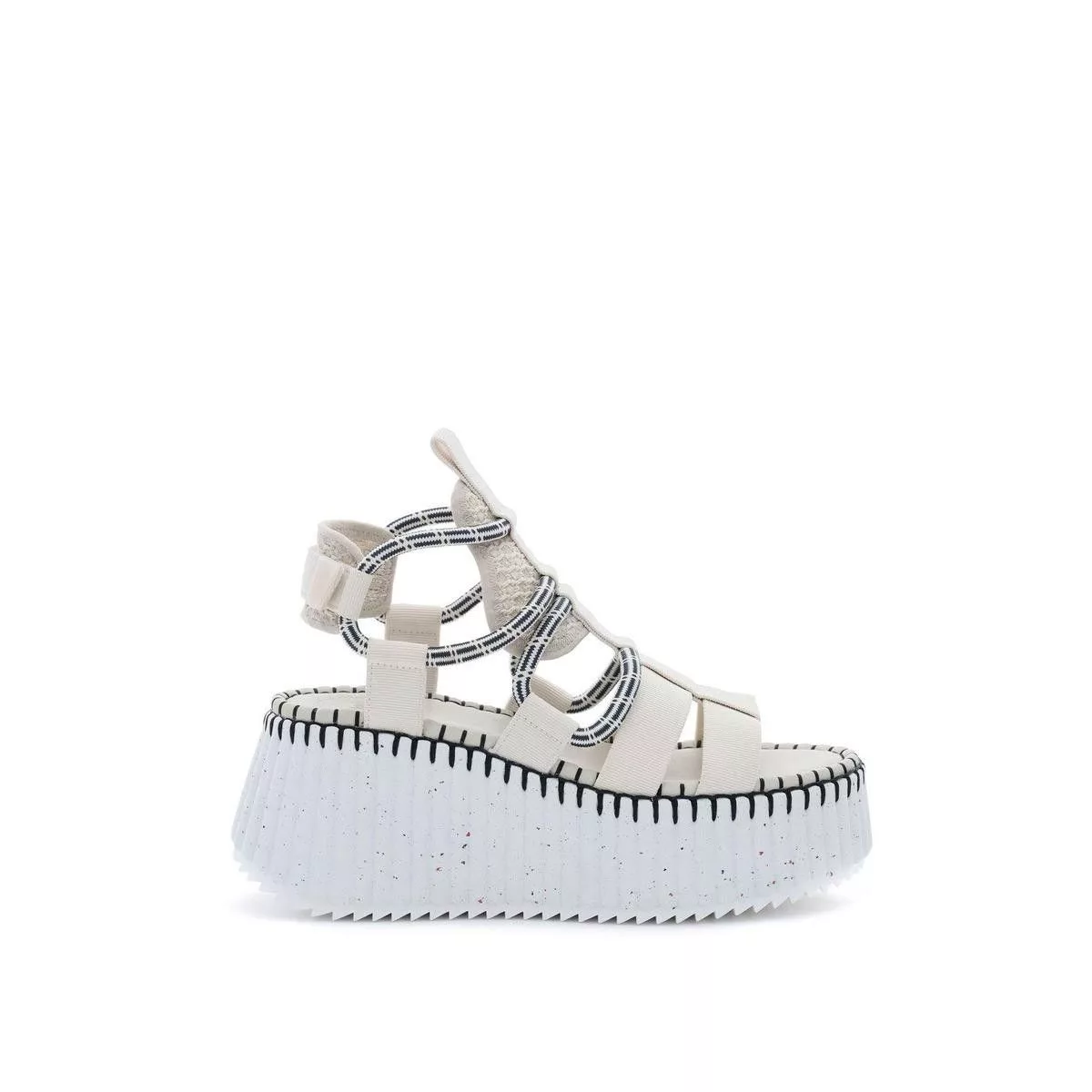Chloe Sandals Chloe o1loc1c0624 CHC23 Nama Sandals in Pearly Grey Multi