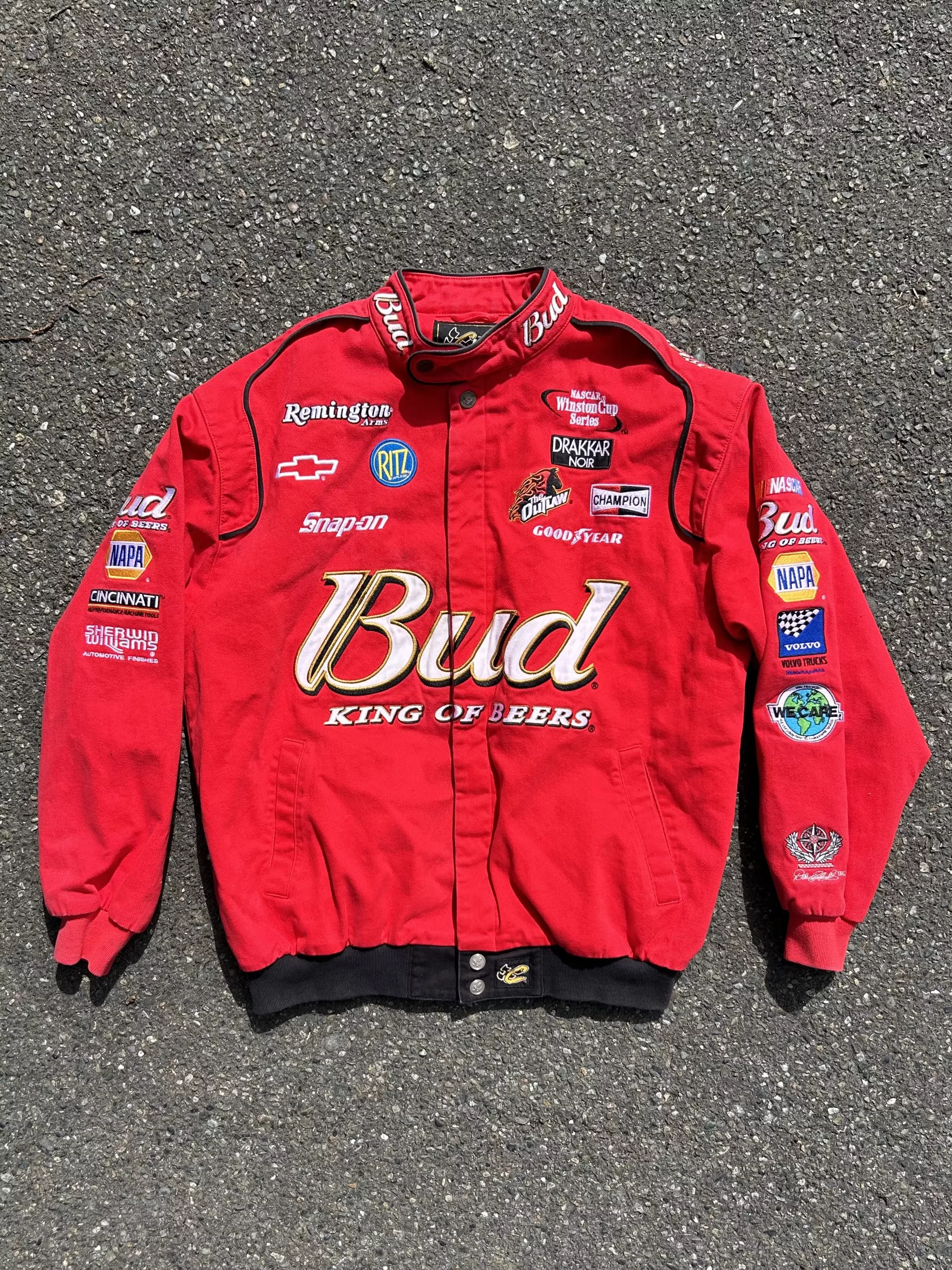 Budweiser Bombers Budweiser × NASCAR Budweiser Vintage Racing Jacket Red