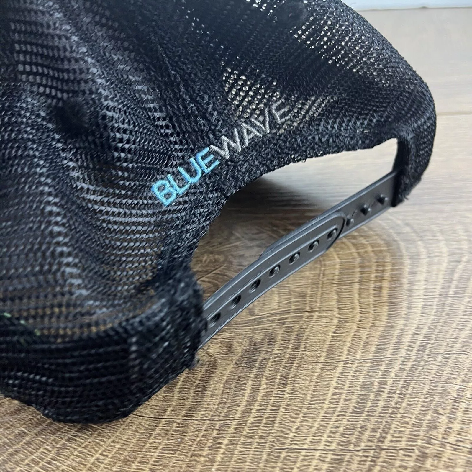 Other Hats Other Blue Wave Hat Blue Wave Adjustable Hat Black Hat Adult Fit B