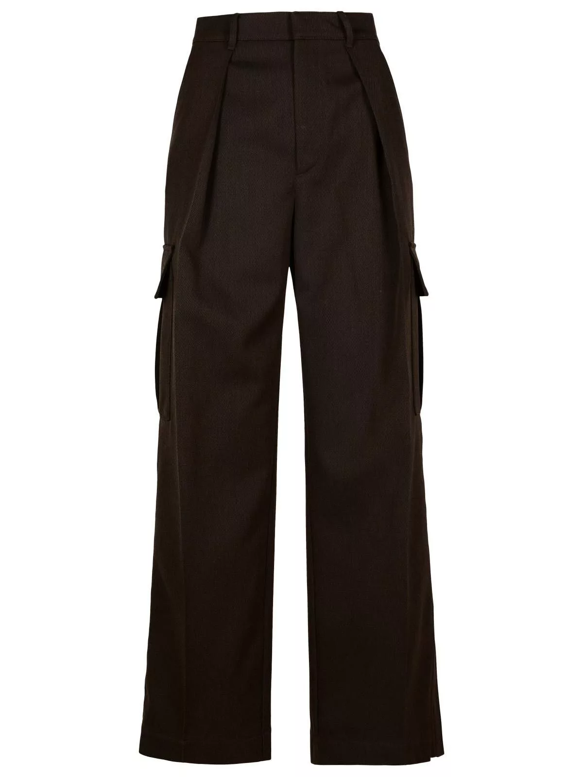 Burberry Pants BURBERRY Brown Wool Cargo Pants Multi