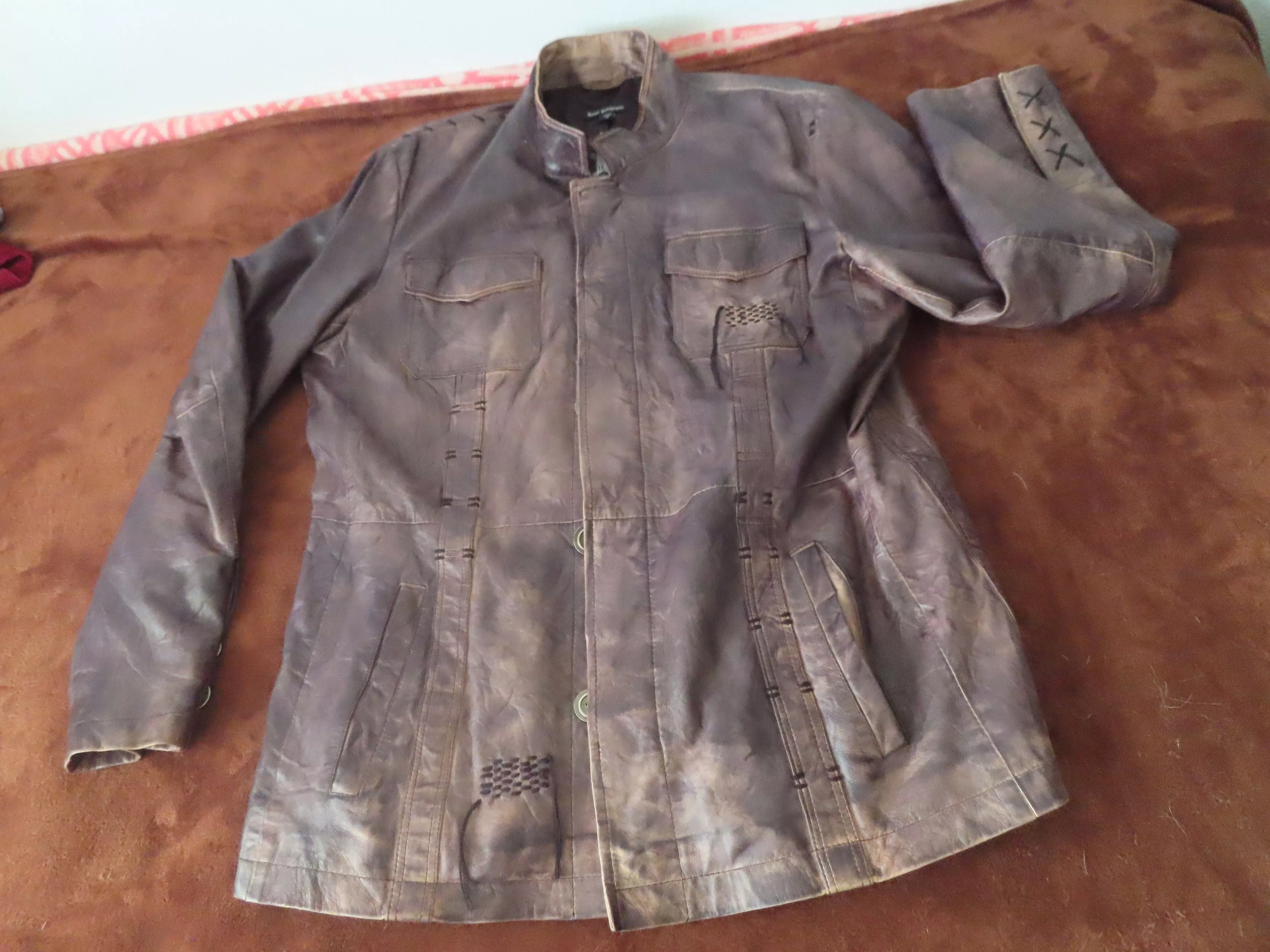 Royal Underground Leather Jackets Royal Underground × Vintage Royal Underground Leather Jacket RARE Brown