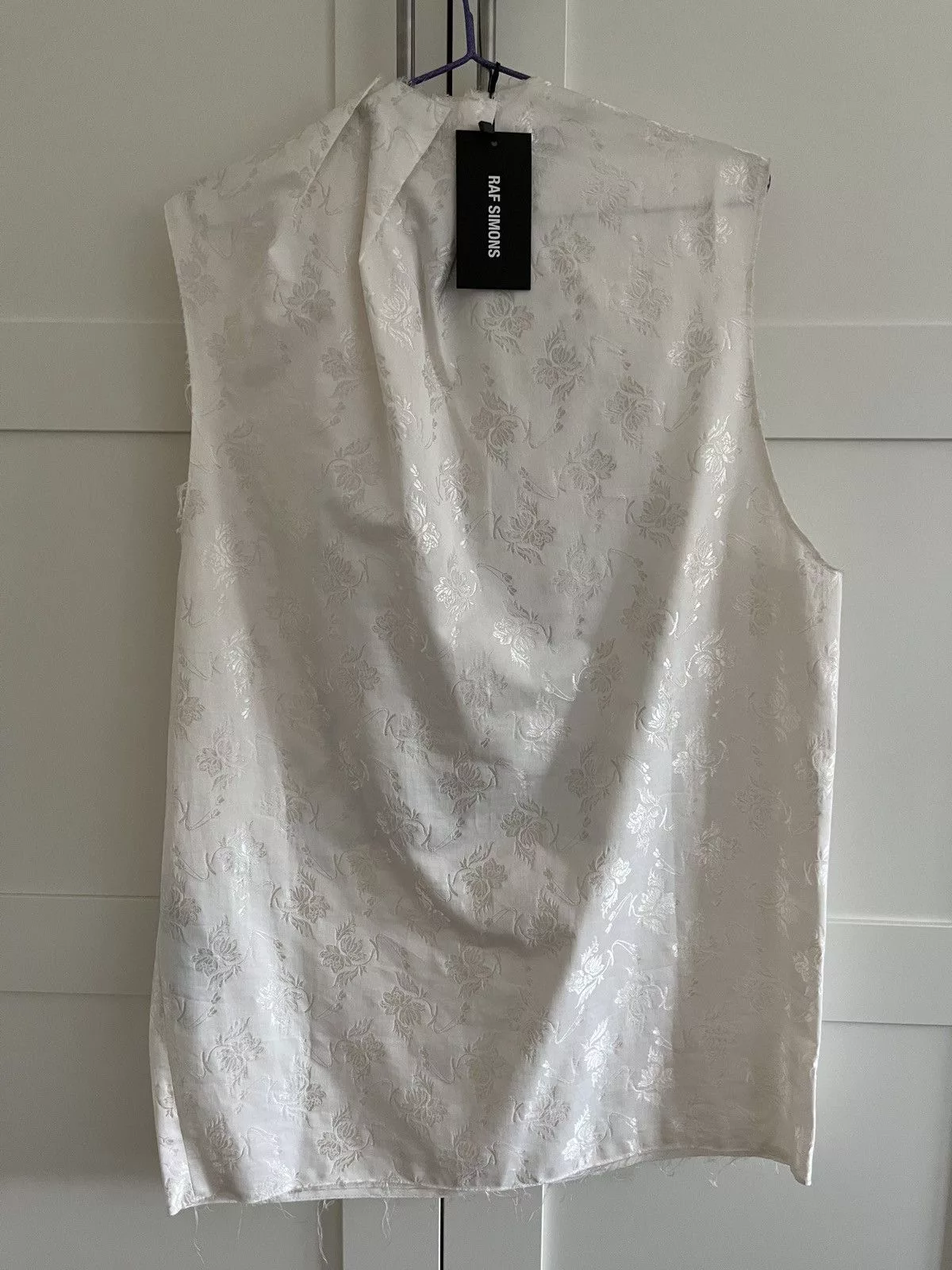 Raf Simons Tank Tops Sleeveless Iconic top RAF SIMONS SHOW SS19 White