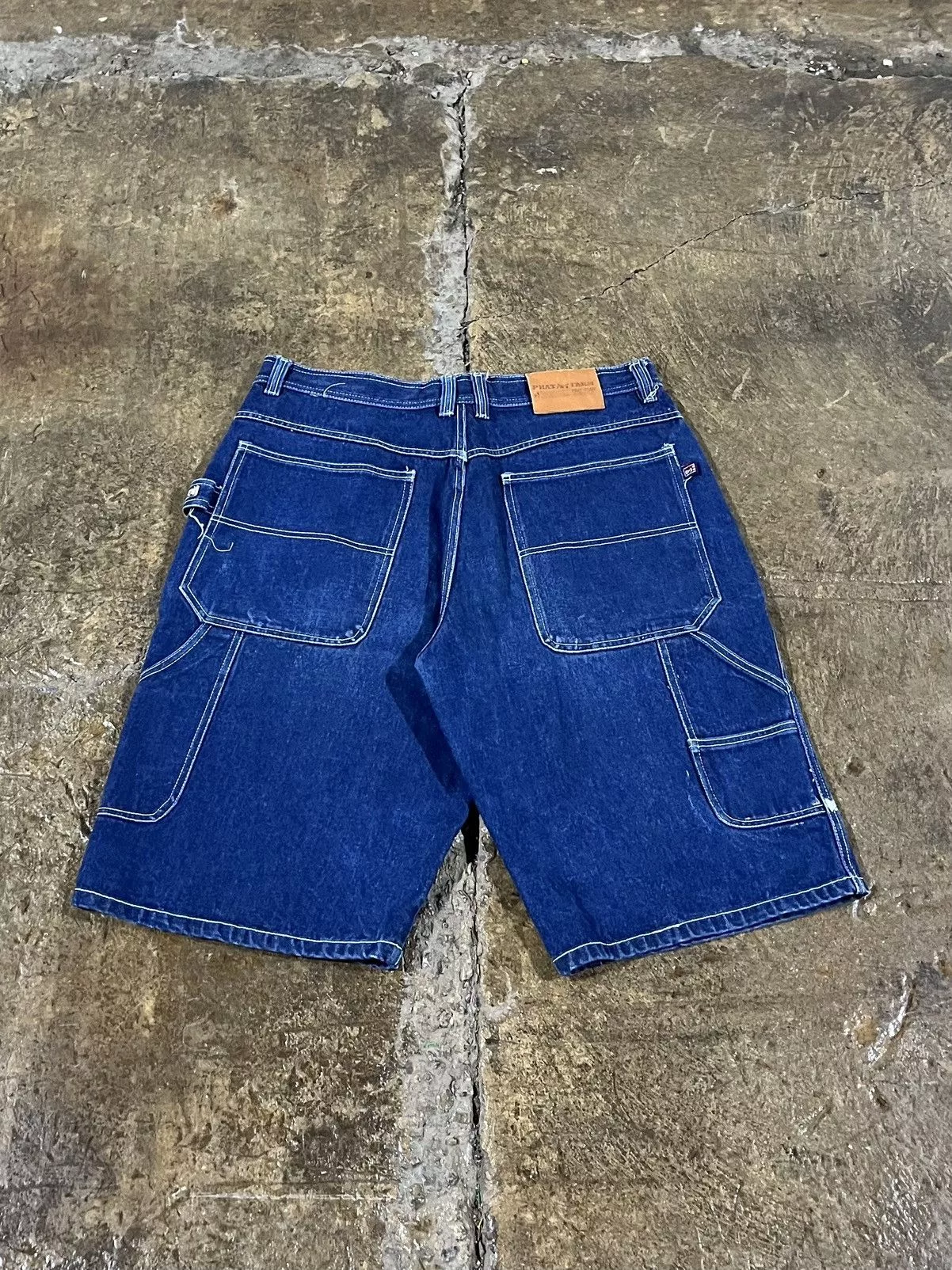 JNCO Shorts JNCO × Phat Farm × Vintage Crazy Y2K Phat Farm Carpenter Shorts Baggy Skater Jorts JNCO Blue