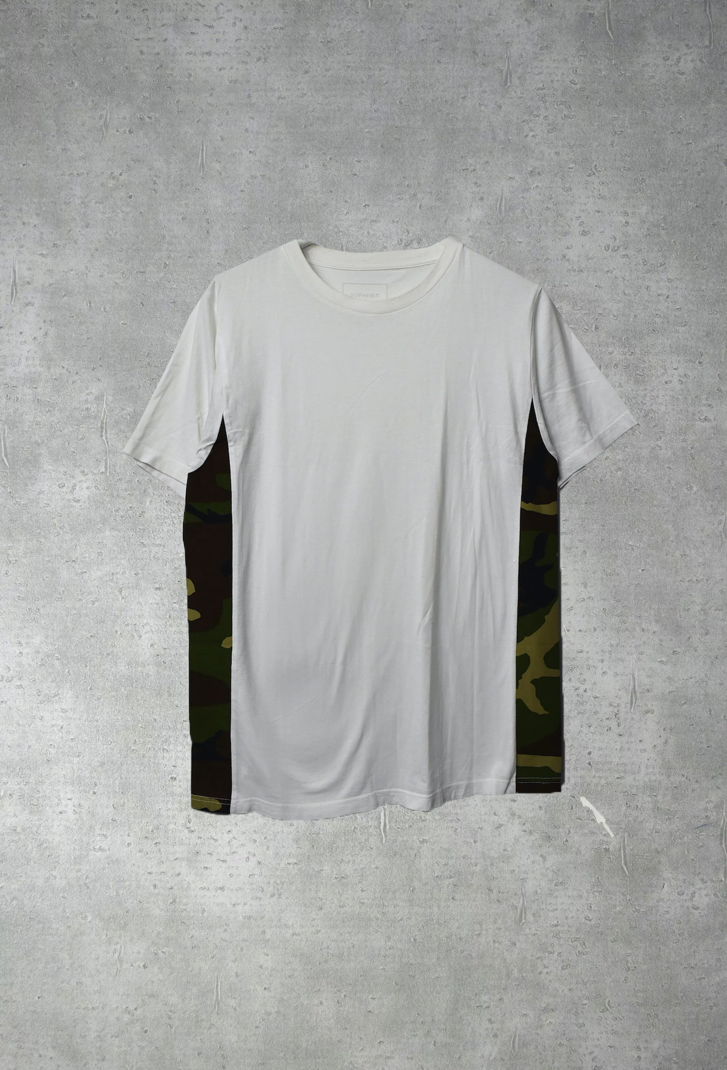 uniform experiment Short Sleeve T Shirts uniform experiment SOPHNET/camo line t-shirt/14448 - 0629 50 White