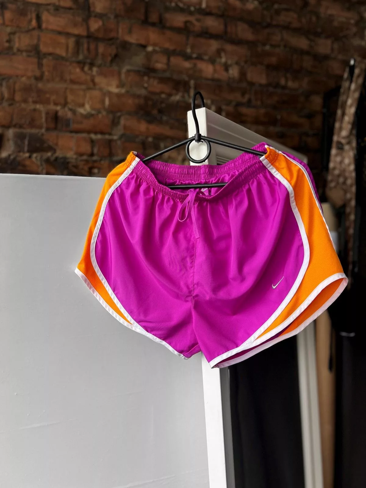 Nike Shorts Nike Women’s Short Active Dri-FIT Sport Shorts Purple Orange Multi Sportswear