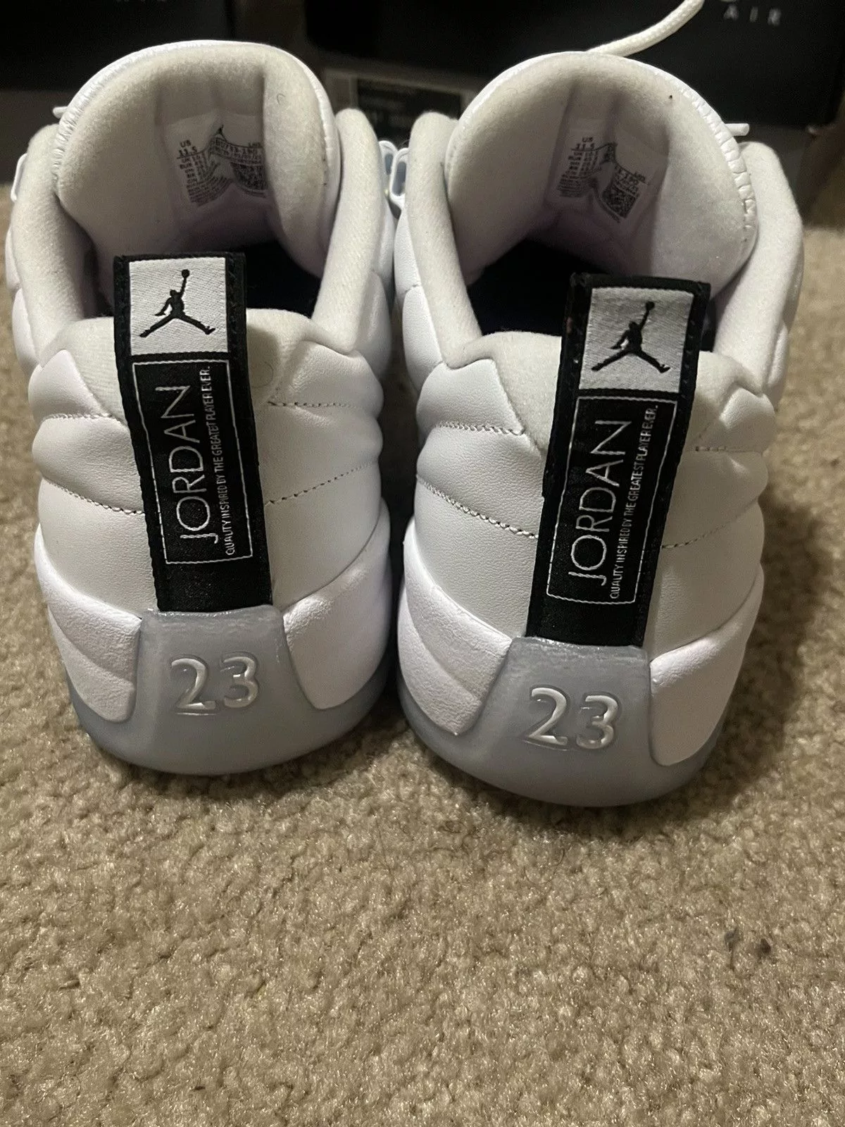 Jordan Brand Low Top Sneakers Jordan Brand Retro 12 Easter White