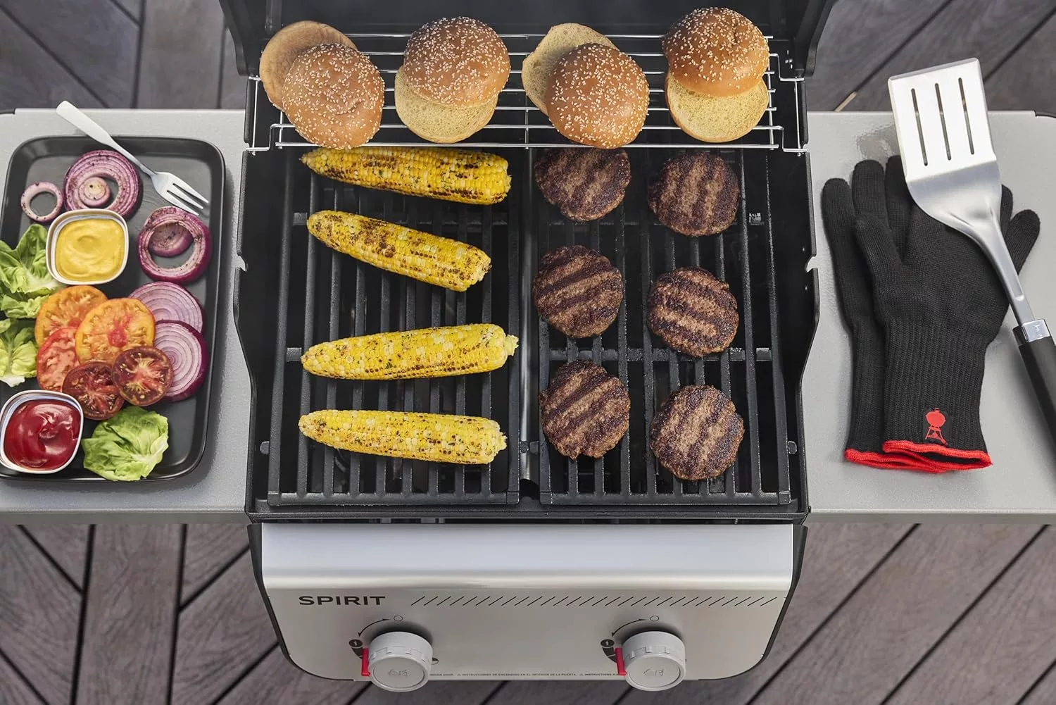 Weber Spirit E-210 Grill – 2-Burner Liquid Propane BBQ, Black