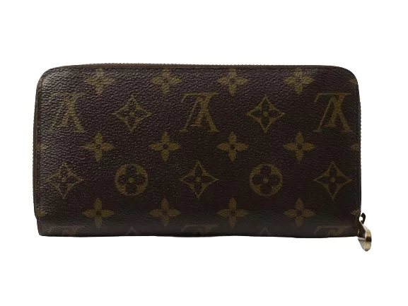 Louis Vuitton Wallets Louis Vuitton Zippy Monogram Leather Brown Wallet