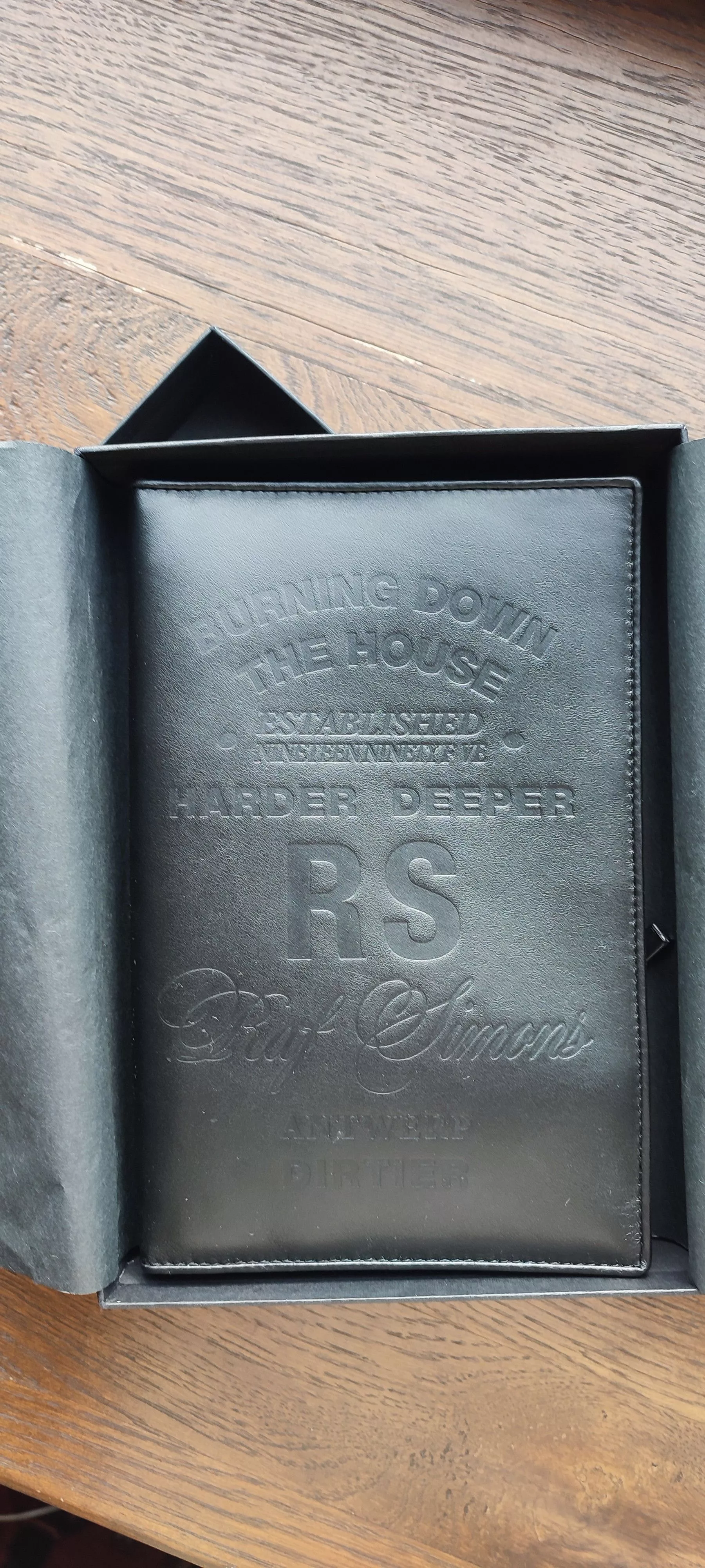 Raf Simons Wallets Raf Simons "Burning Down The House" Wallet Black