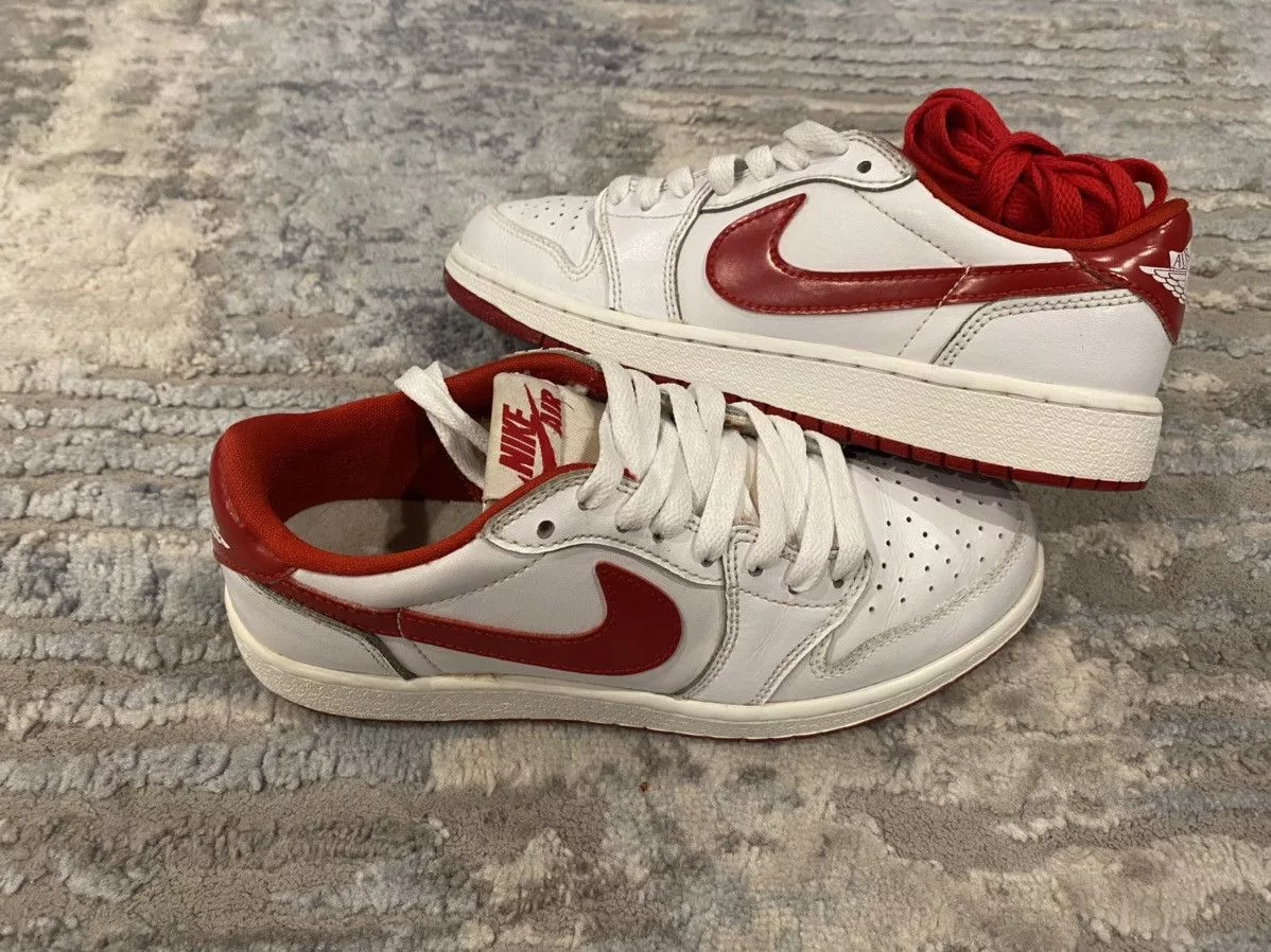 Nike Low Top Sneakers Nike Air Jordan 1 Retro Low BG White Varsity Red
