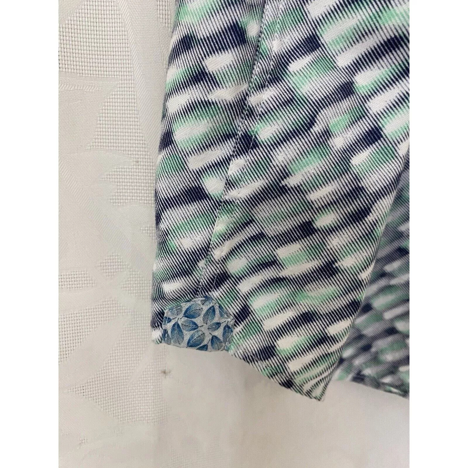 Robert Graham Shirts Button Ups Robert Graham Shirt Button Down Short Sleeve Green Blue 2XL