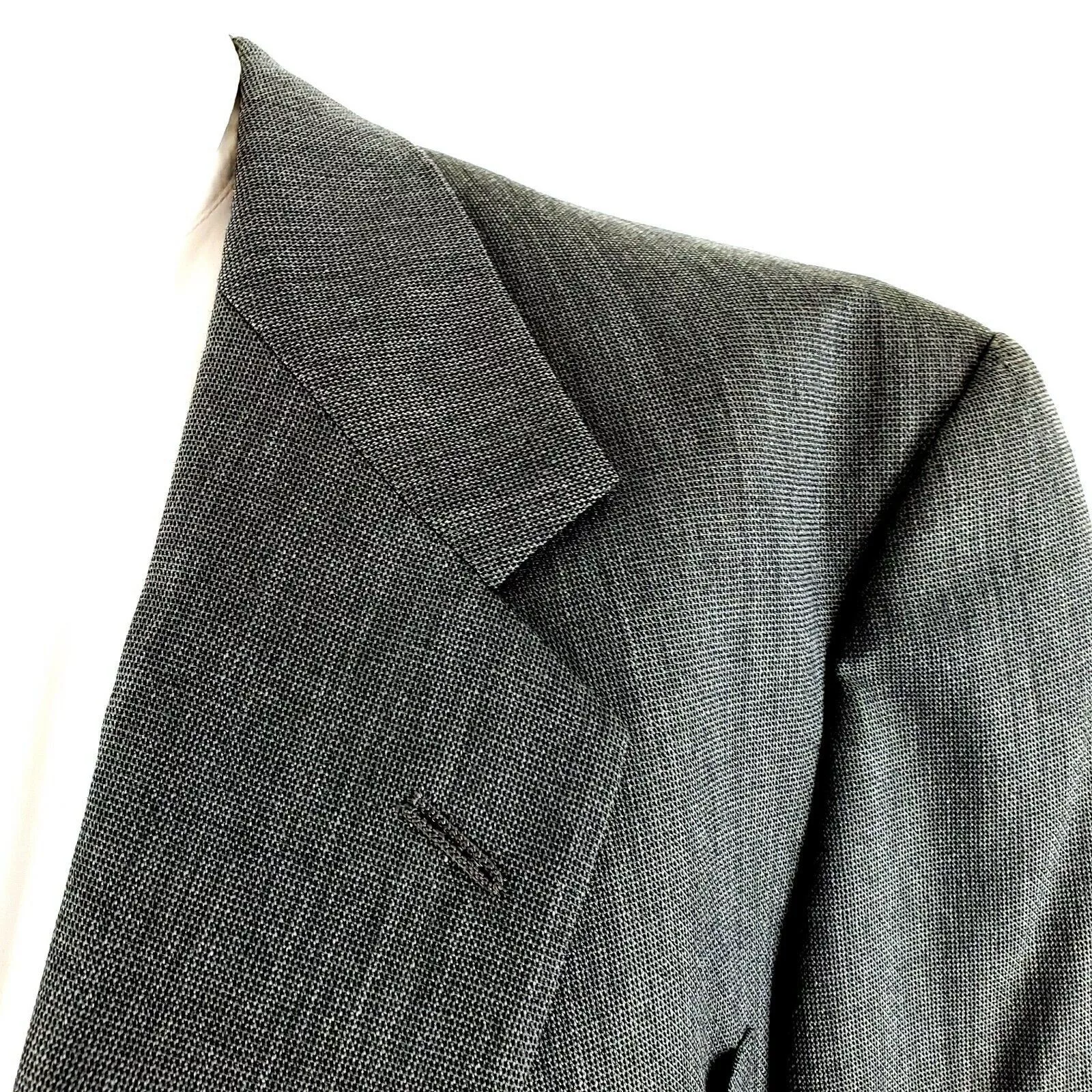 Hart Schaffner Marx Blazers Hart Schaffner Marx Wool 2 Button Blazer 42L Gray Check Spor