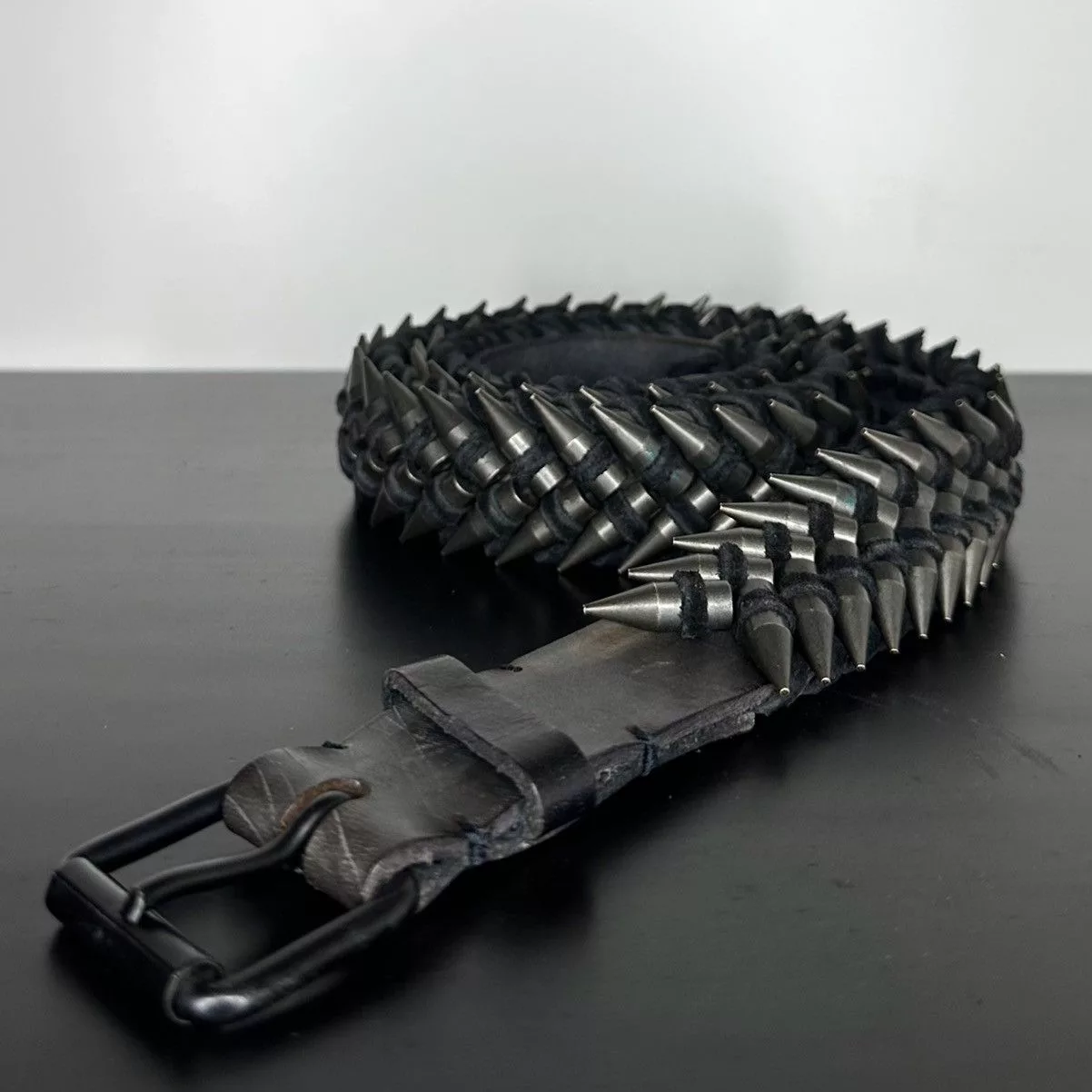 Balmain Belts Balmain SS/10 Decarnin Bullet Belt Black