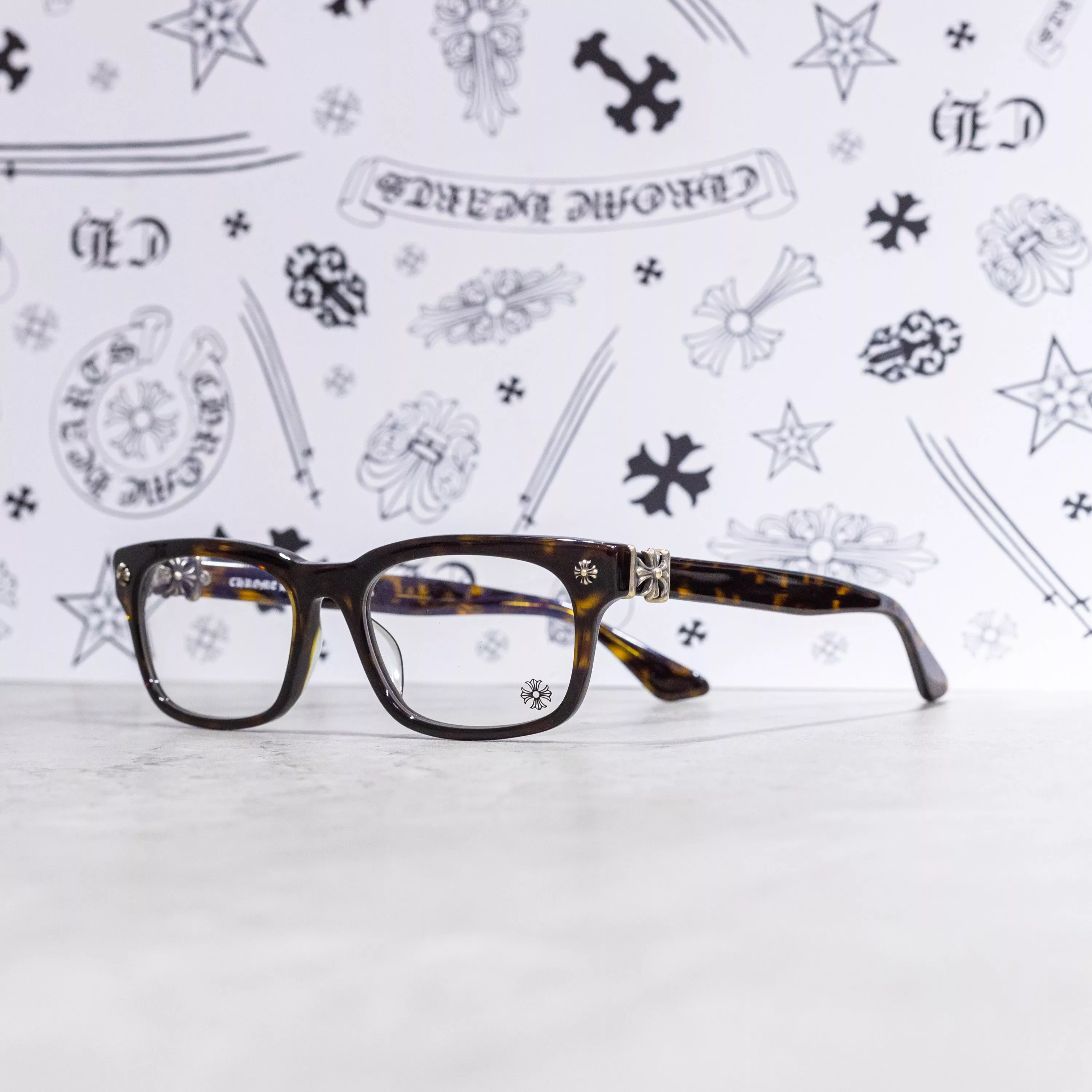 Chrome Hearts Sunglasses CHROME HEARTS VAGILANTE MIDNIGHT TORTOISE Multi