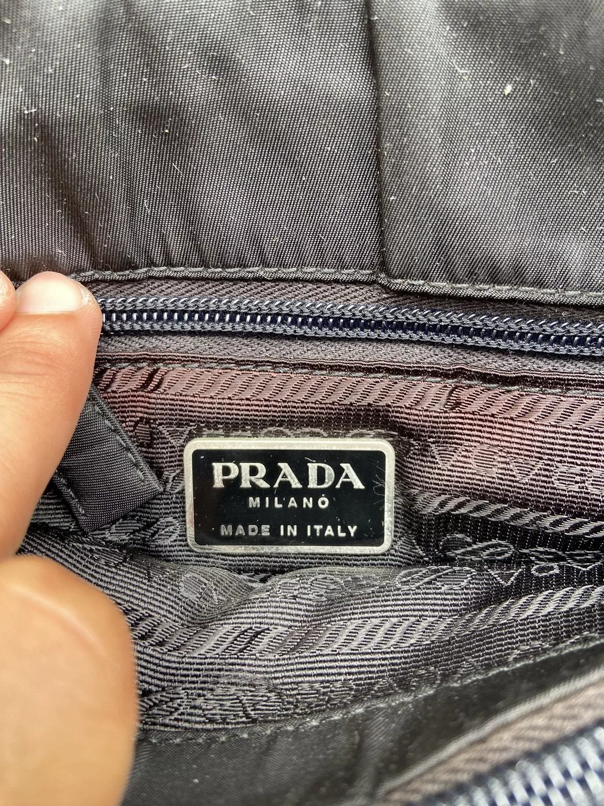 Prada Shoulder Bags authentic Prada Tessuto Shoulder Bag Green