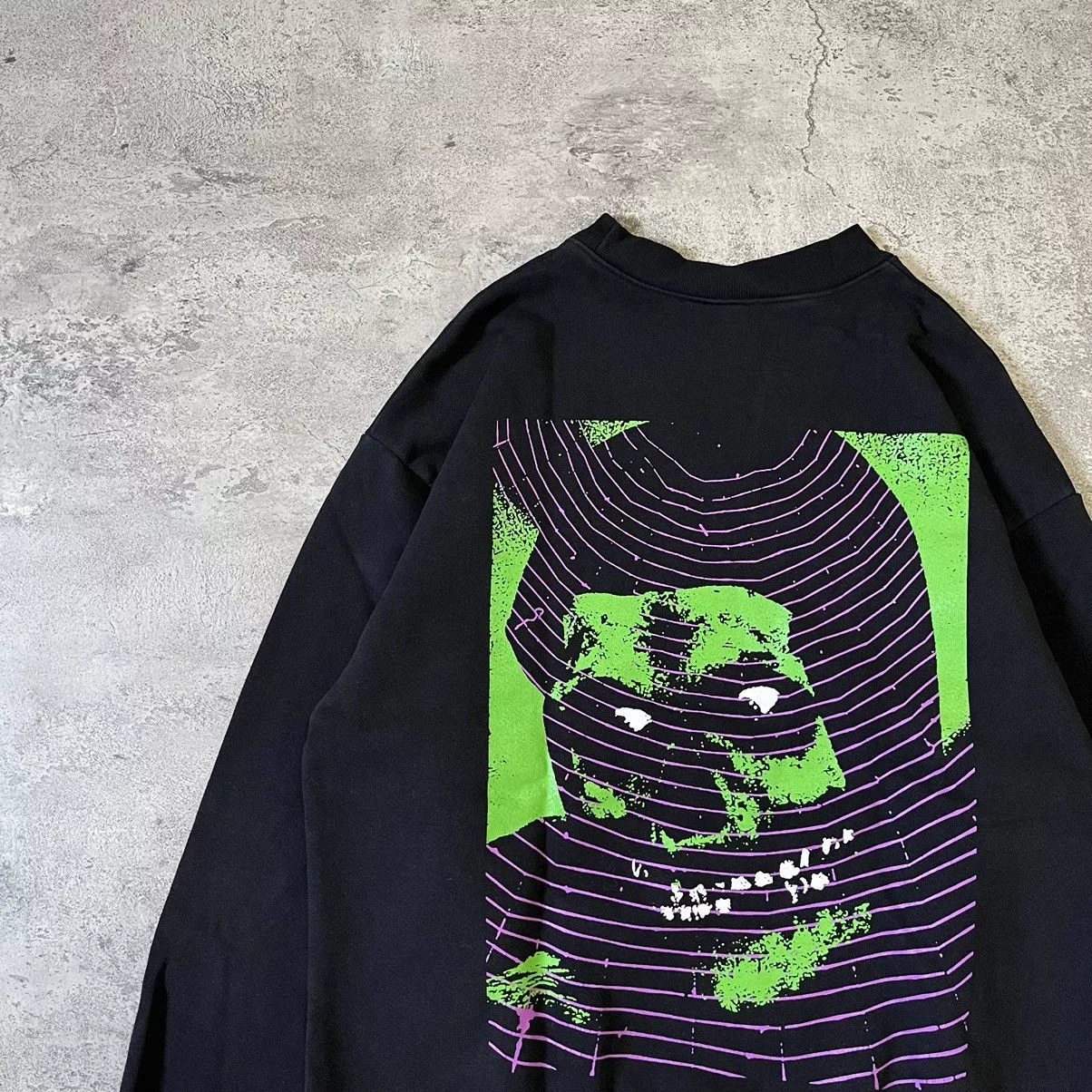 Stray Rats Sweaters Knitwear Stray Rats Crimson Crewneck - Black