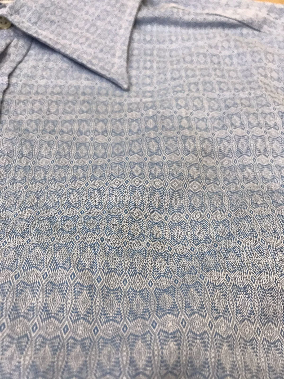 Etro Shirts Button Ups ETRO MILANO WOVEN psychedilic pattern pur cotton button up Blue