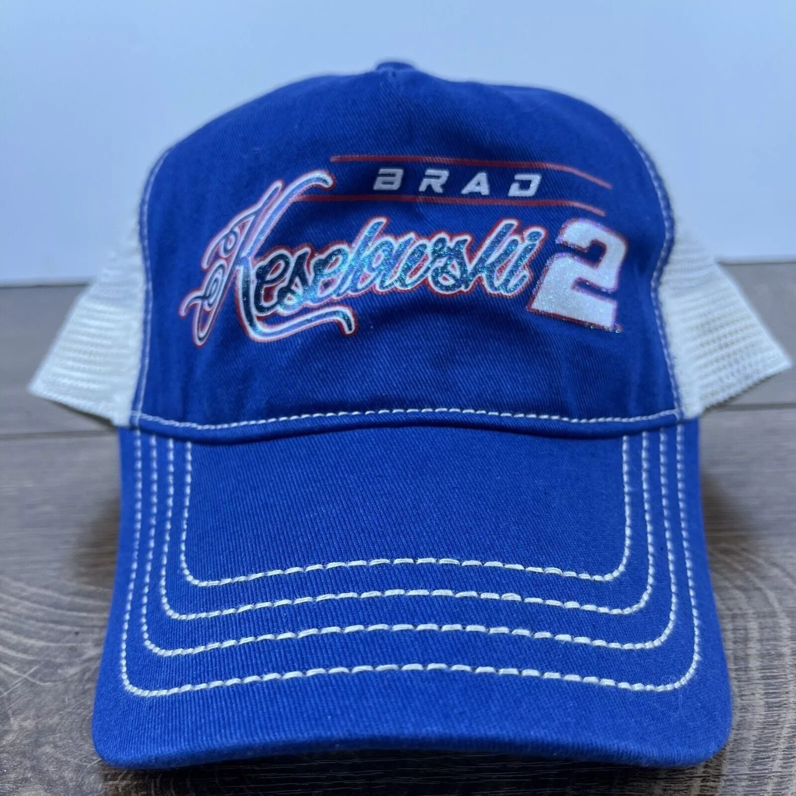 Other Hats Other Brad Keselourski #2 Hat Snapback Hat Blue Hat Adjustable Blu