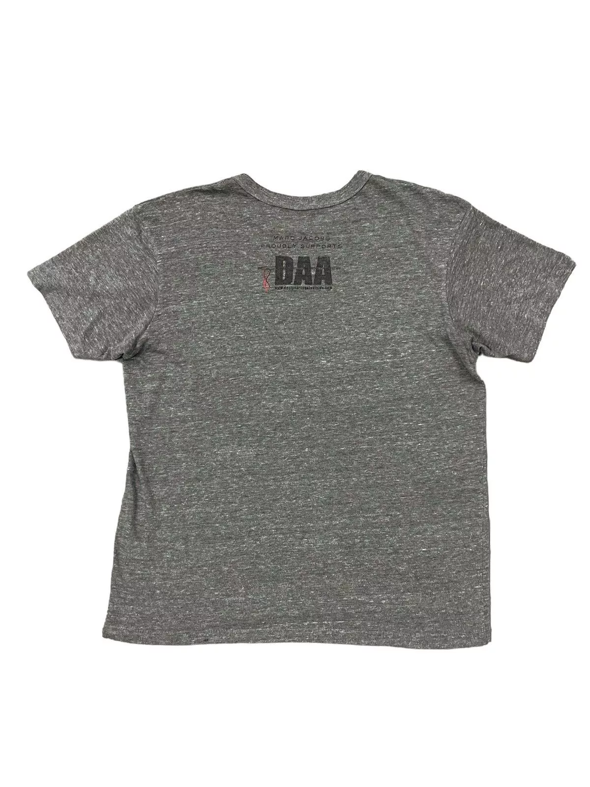 Marc Jacobs Short Sleeve T Shirts Marc Jacobs × Playboy Marc Jacobs Playboy Designer Against Aids Rayon Blend Shirt Gray