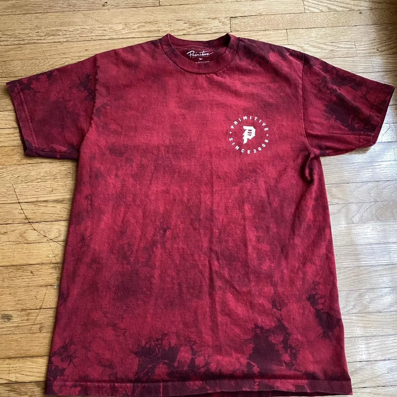 Primitive Short Sleeve T Shirts Primitive Tie Dye Tee Red