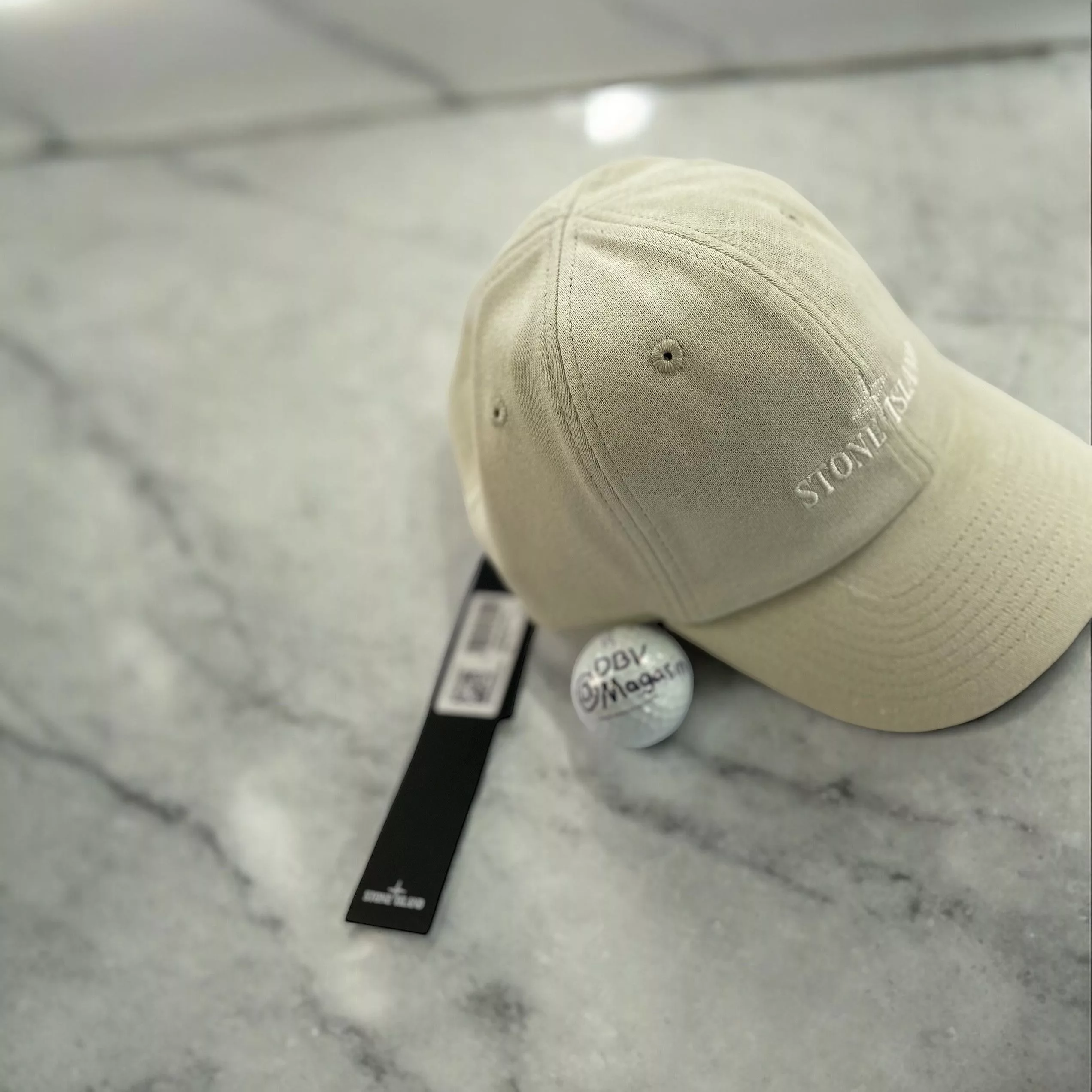 Stone Island Hats Stone Island Logo Embroidered Cotton Cap Brown