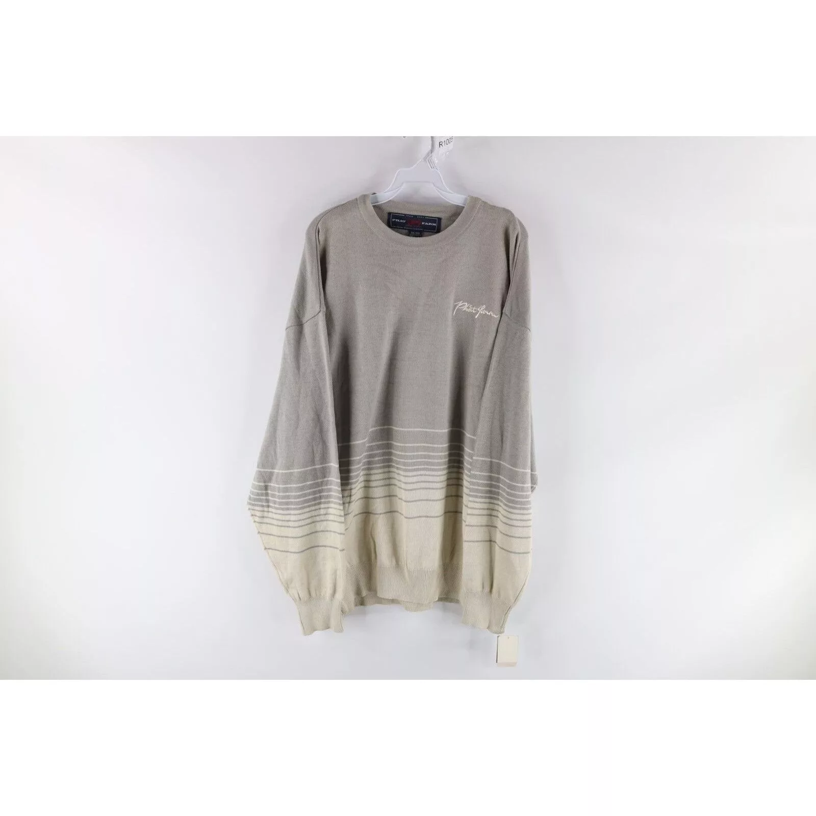 Phat Farm Sweaters Knitwear Phat Farm × Vintage NOS Vintage 90s Phat Farm Striped Script Knit Sweater Multi