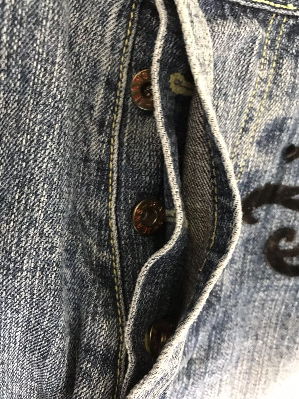 Vintage Denim Vintage pime 96 embroidered denim Blue