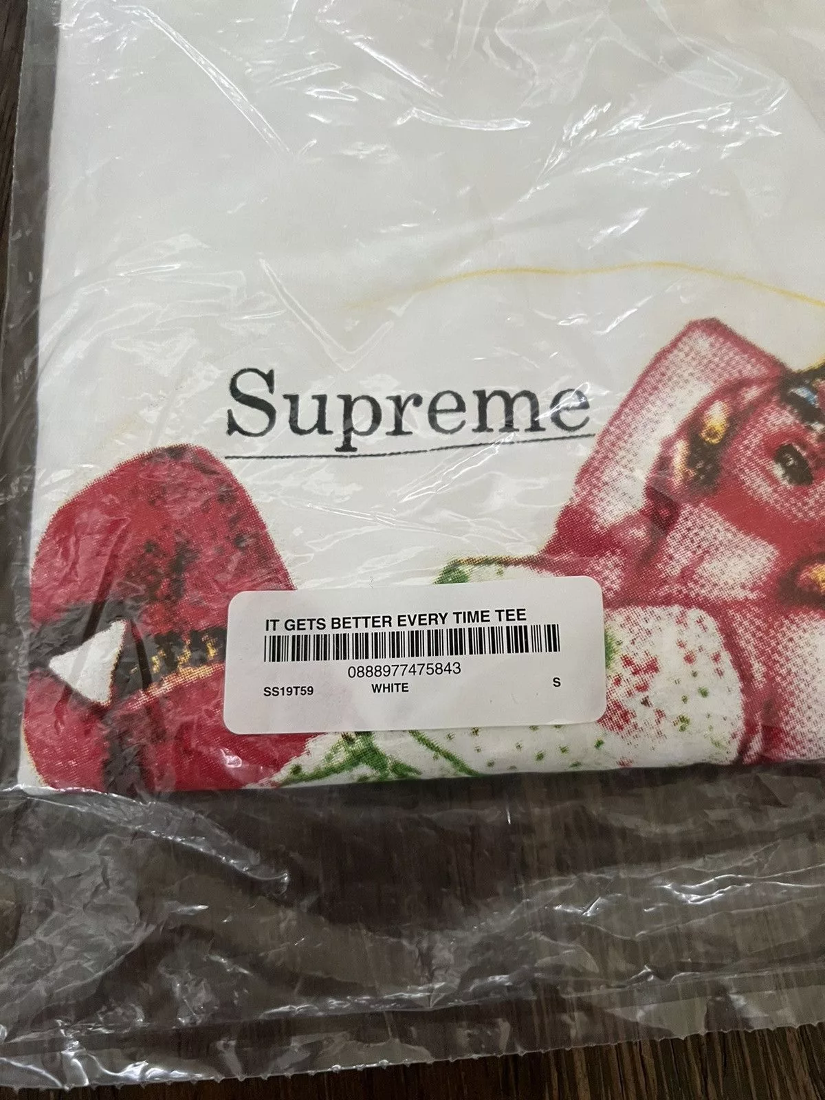 Supreme Short Sleeve T Shirts Supreme It Gets Better Every Time Tee White