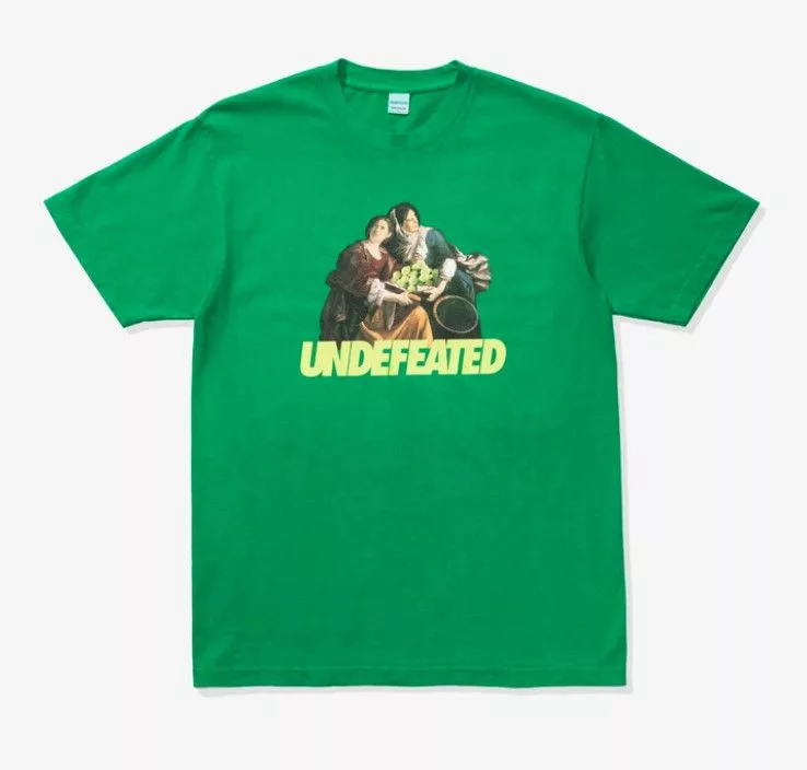 Undefeated Short Sleeve T Shirts Undefeated Racquet S/S Tee Green - Size L
