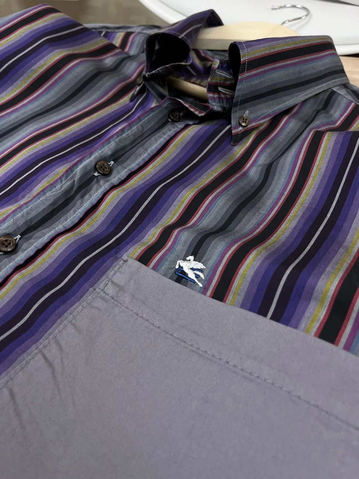 Designer Shirts Button Ups Designer × Etro Vintage Luxury Etro Shirts Multi