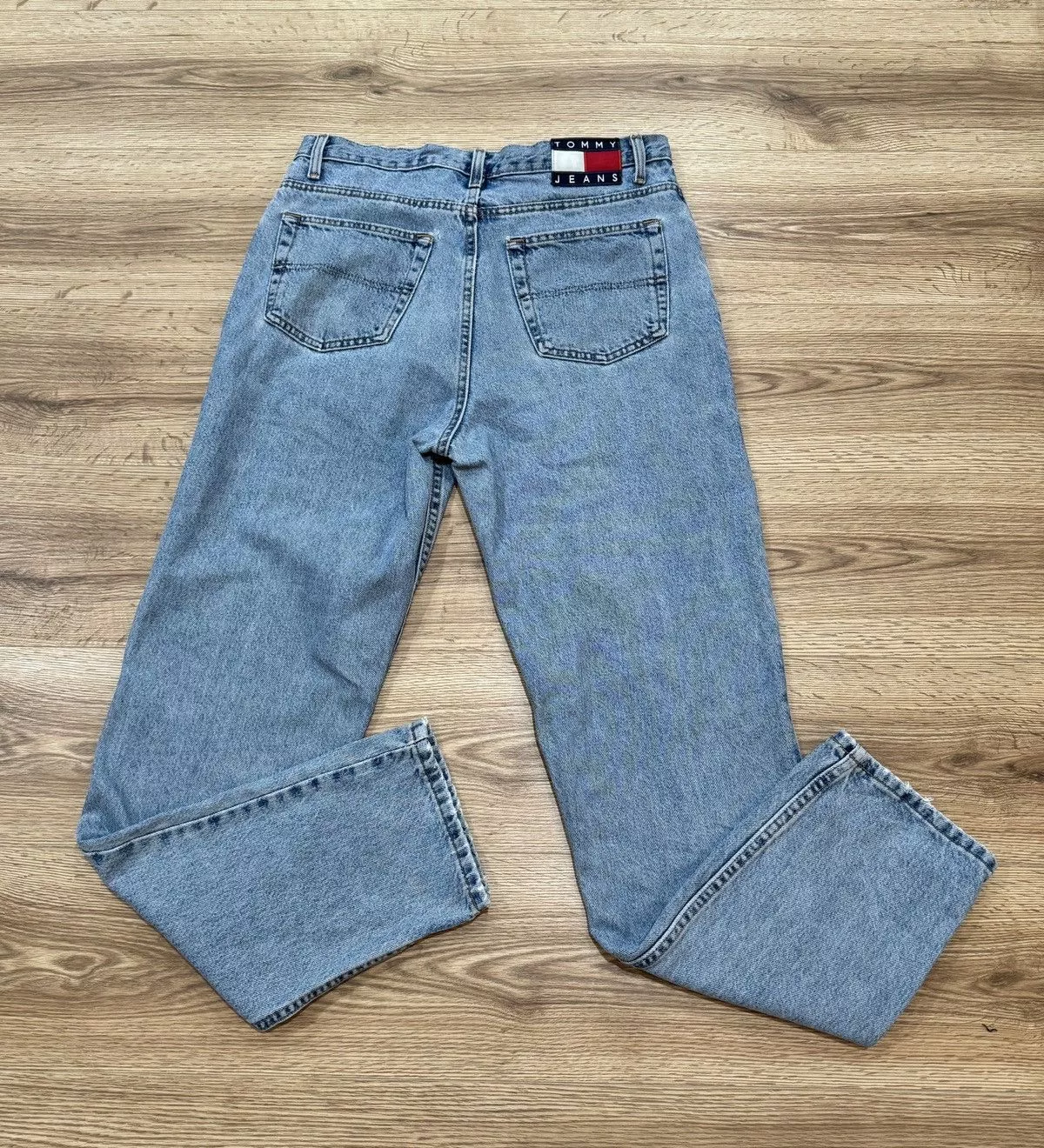 Tommy Hilfiger Denim Tommy Hilfiger × Vintage Vintage Y2K Baggy Tommy Hilfiger Patch Denim Jeans Blue