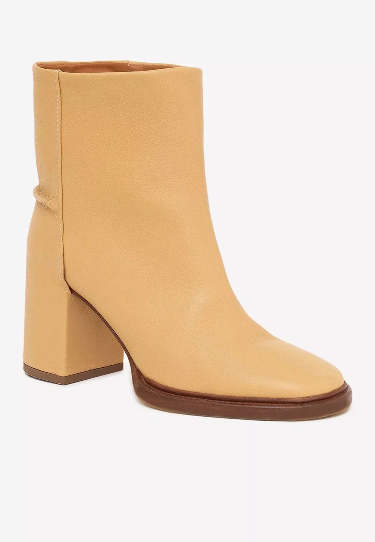 Chloe Boots Chloe o1loc1c0624 CHC23 Edith Ankle Boots in Soft Tan Multi