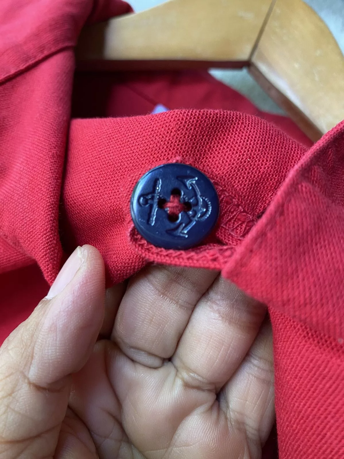 Vintage Shirts Button Ups Le qlazil vintage red blouse