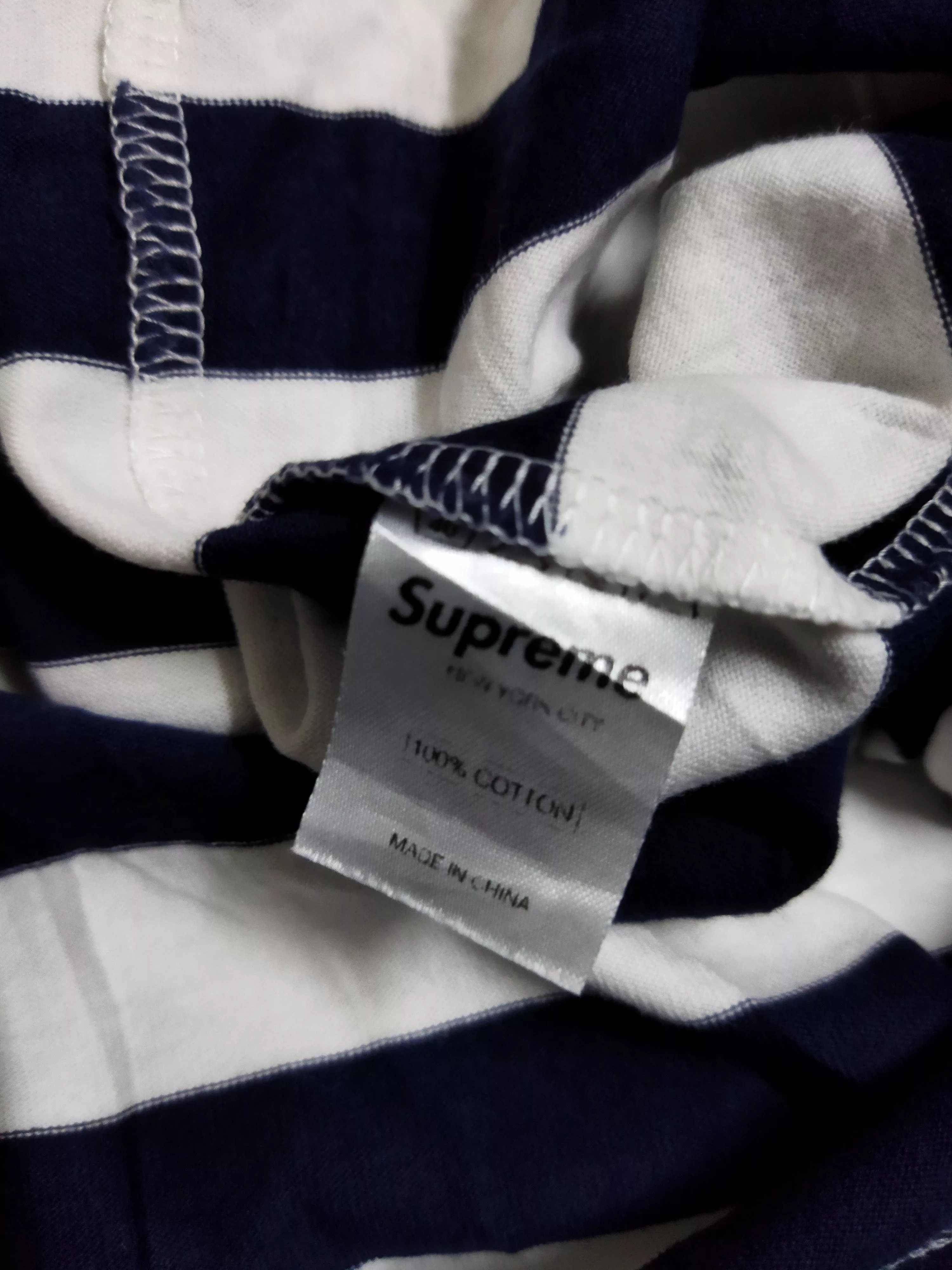 Supreme Short Sleeve T Shirts Supreme Striped Pocket Tee Multi