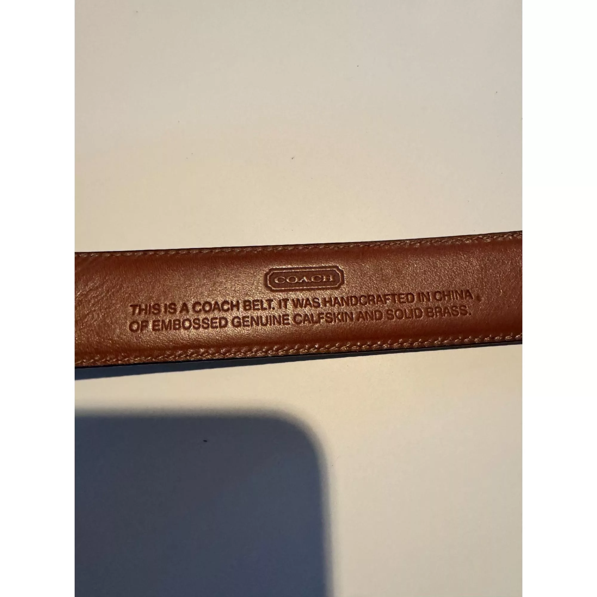 Coach Belts Men's Size 30 Coach Genuine Leather Black 5903 Belt