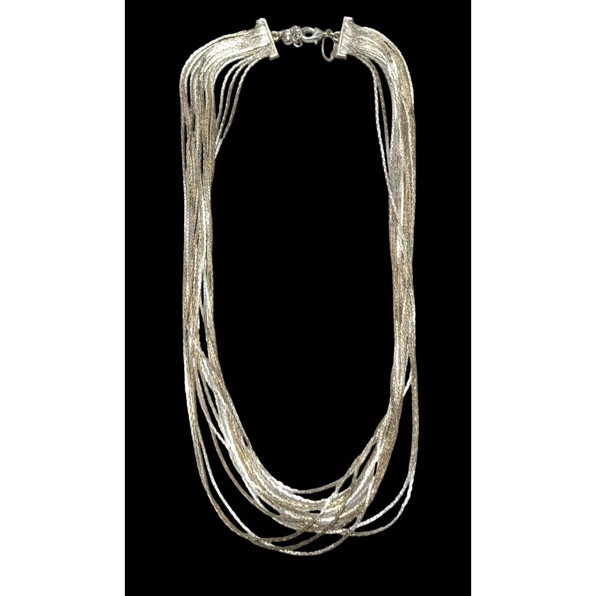 Express Necklaces Express Multilayer Silver Chain Necklace