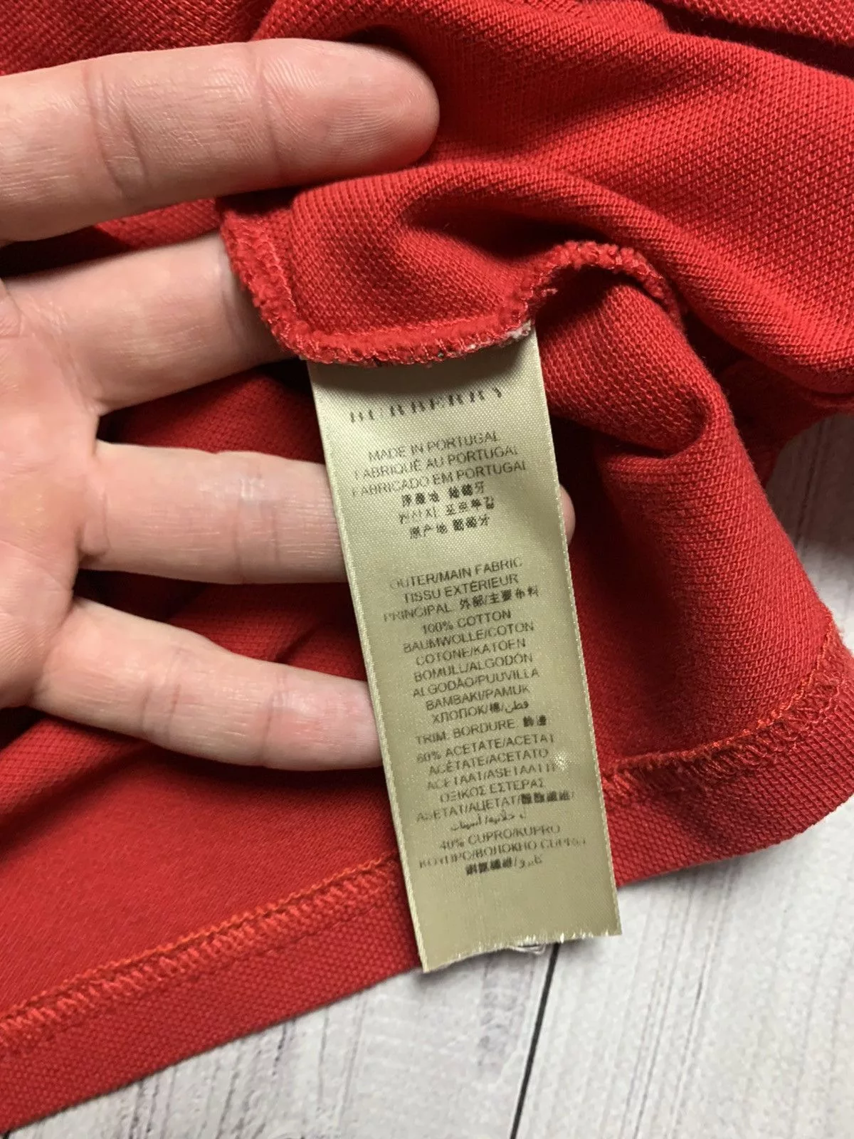 Burberry Polos Polo Burberry red size L Luxury