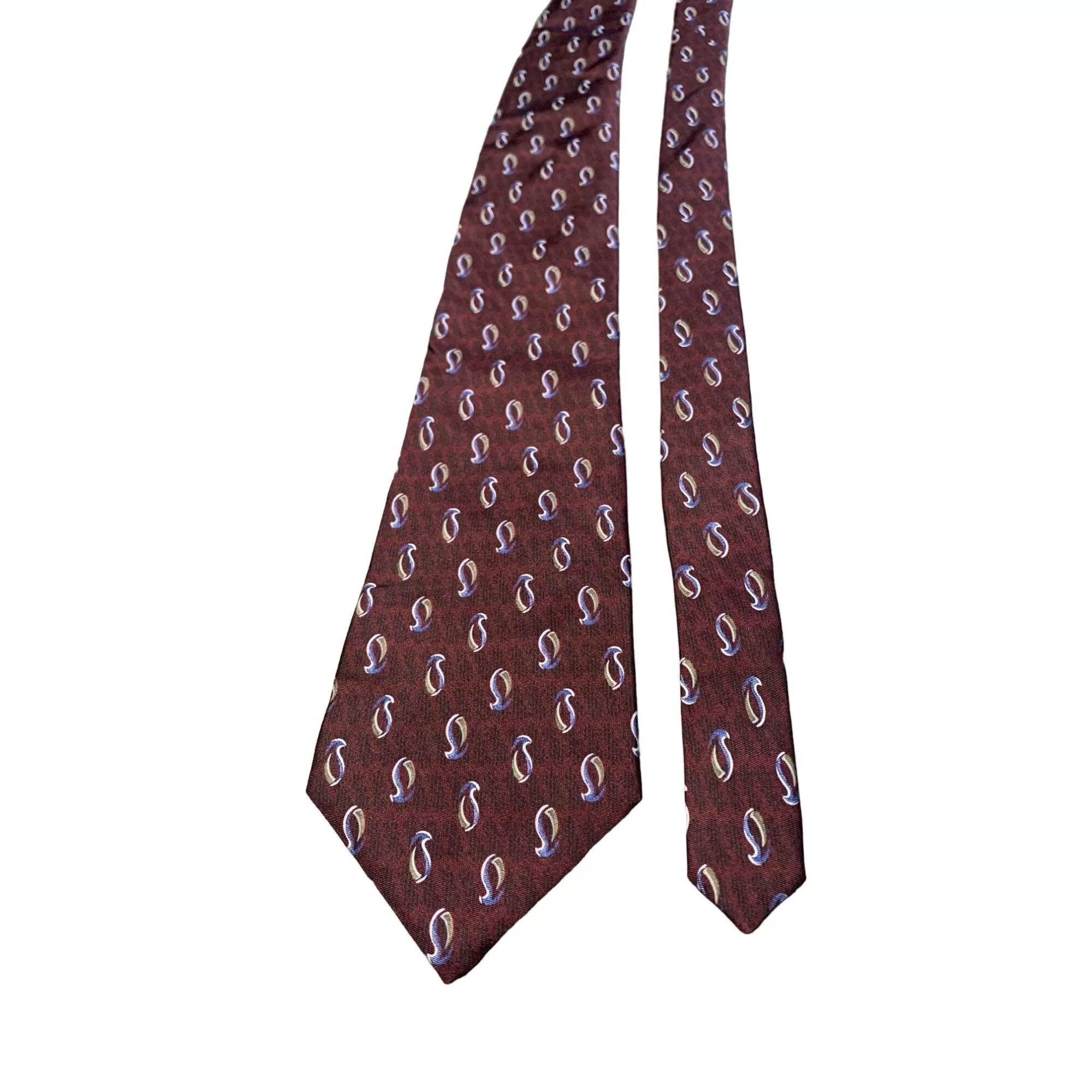 Stafford Ties Pocketsquares Stafford Mens Tie Burgundy Penguin Print Silk Classic Neckti Red