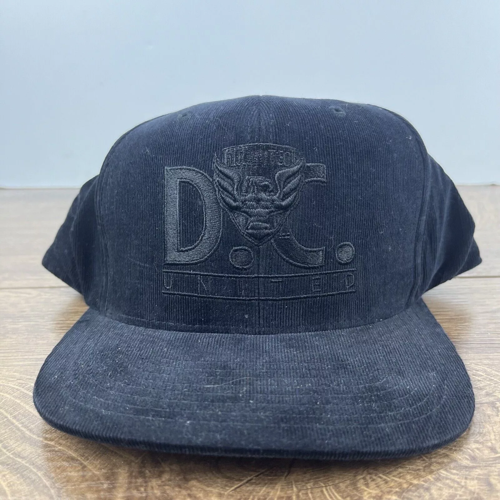 Mitchell & Ness Hats DC United Snapback Hat Mitchell & Ness Black Cap Adjustable