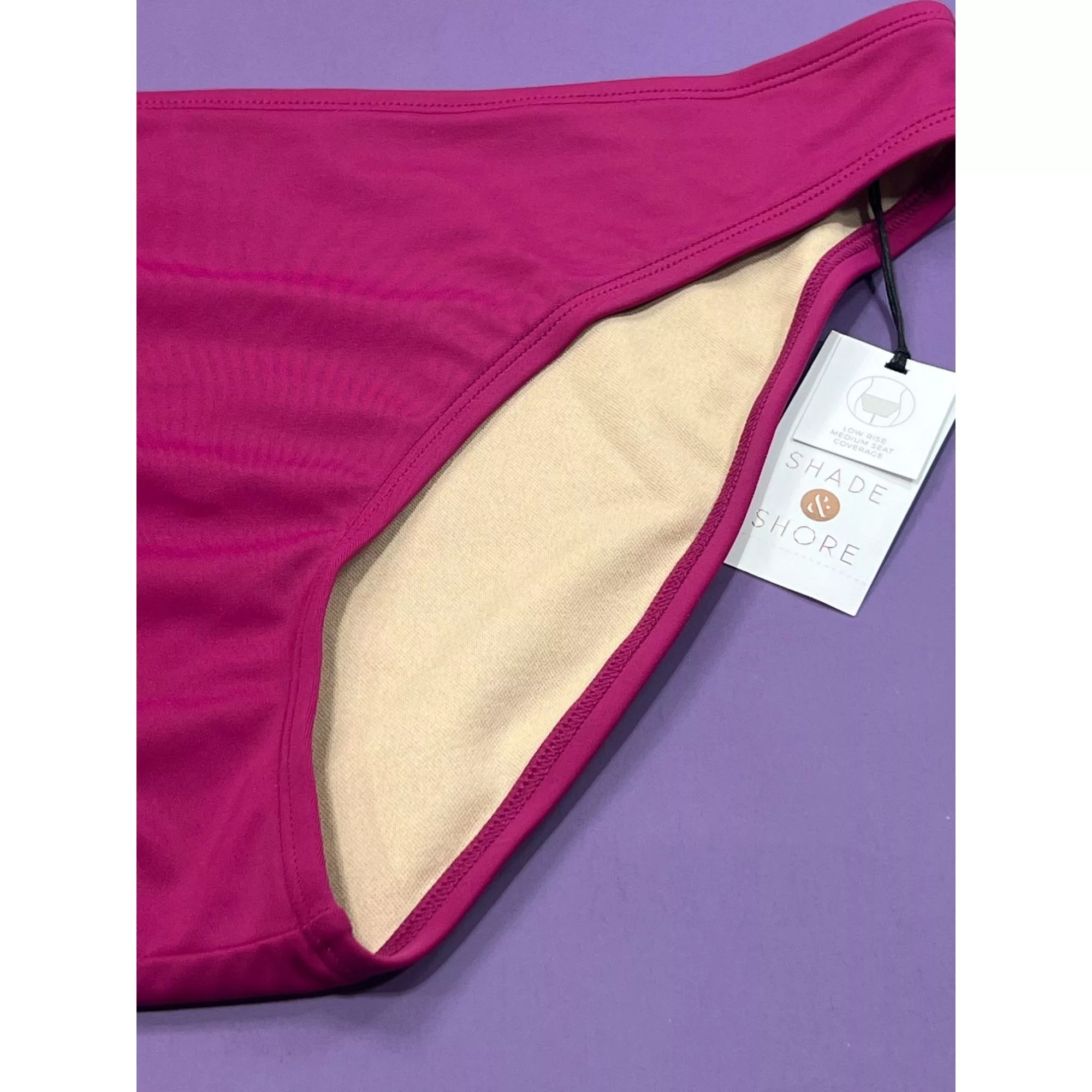 Other Socks Intimates Other Shade & Shore - Women's Low-Rise Medium Coverage Hipster Bik Purple