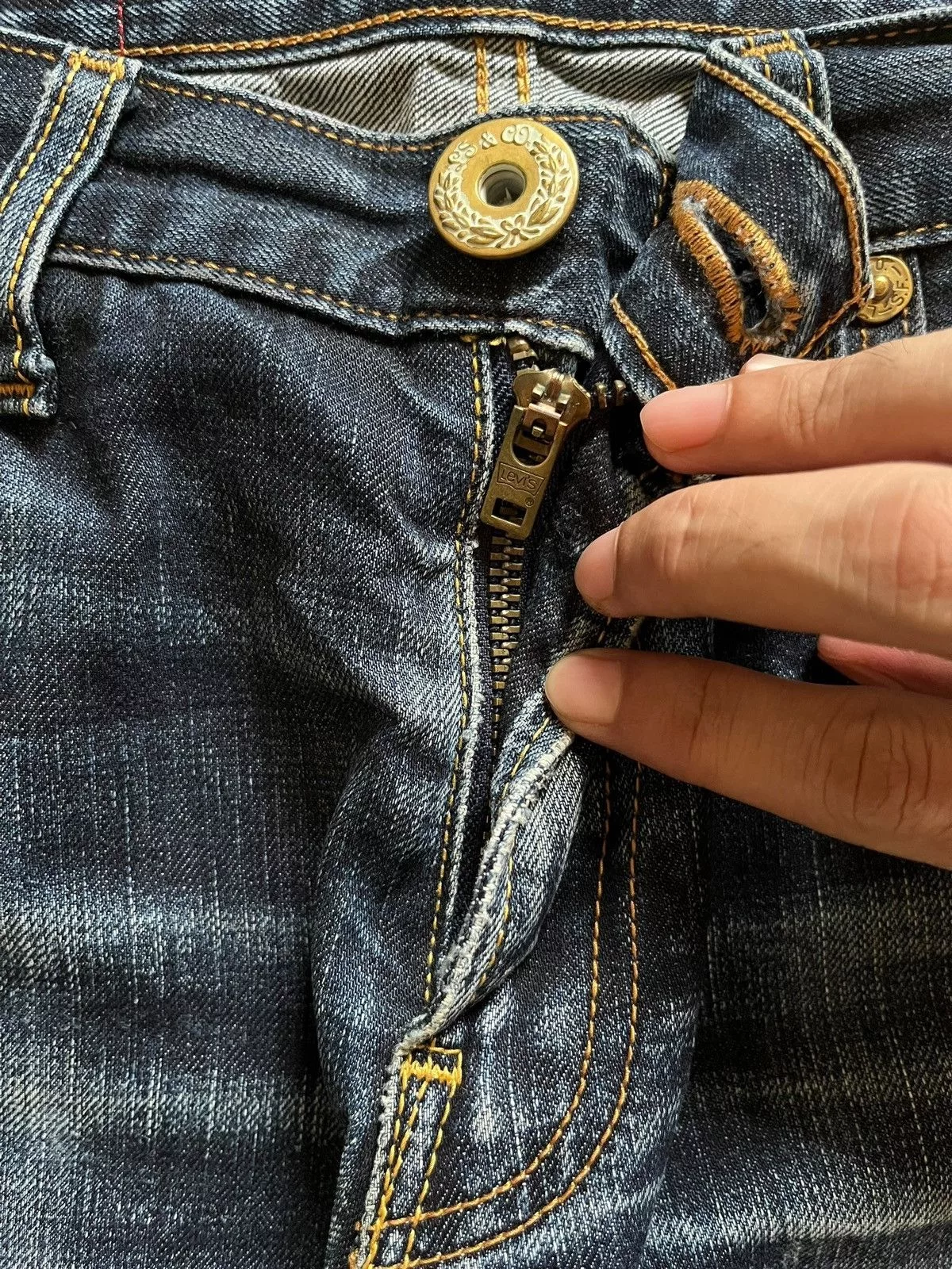 Levi's Denim Levi's × Levi's Vintage Clothing SALES 🔥 Vintage 90s Levis 602 Blue Denim Wash Distress Jean