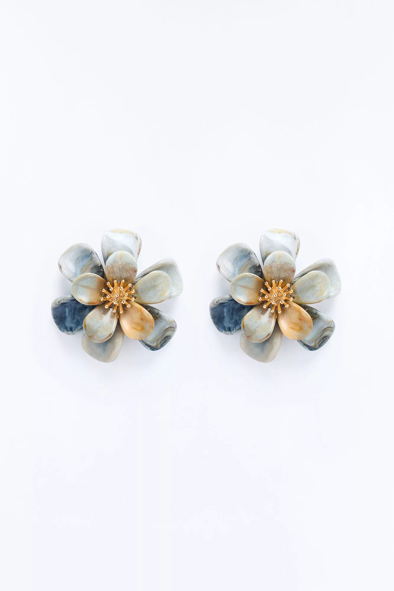 Floral Magic Earrings - Grey/combo