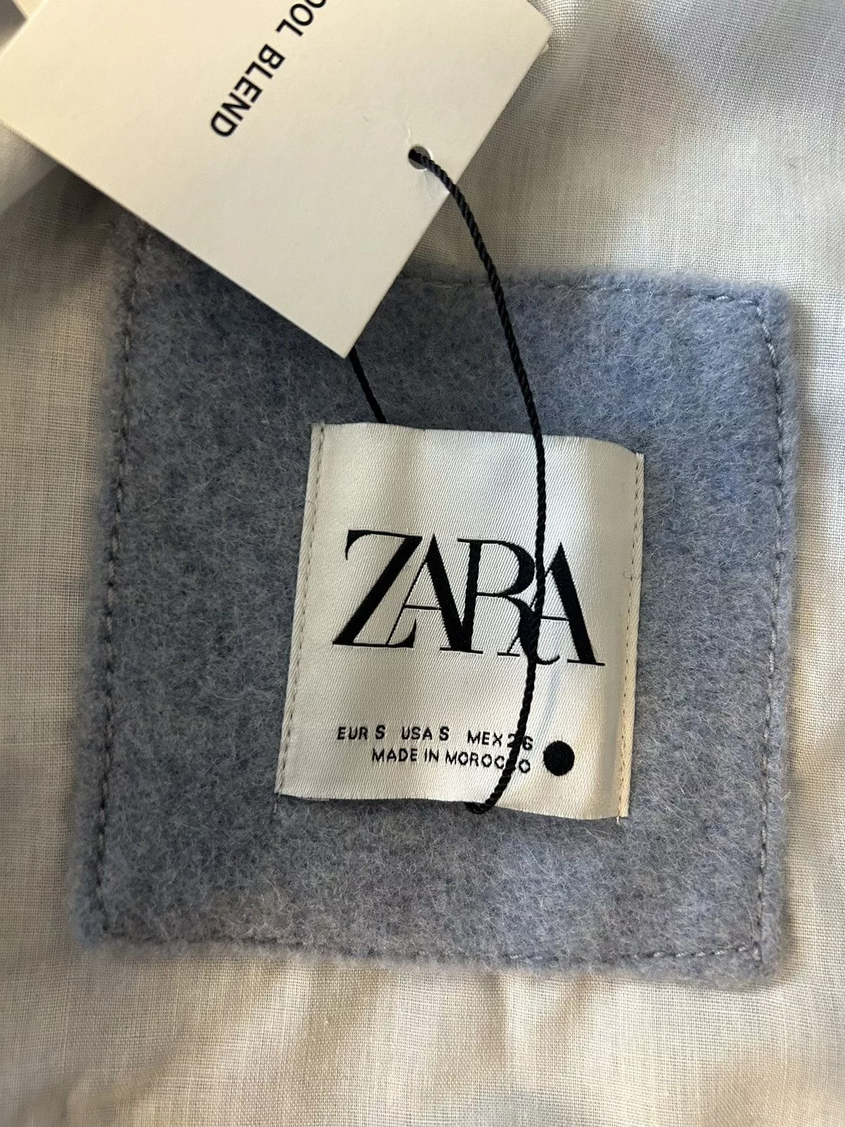 Zara Coats zara wool blend coat Blue