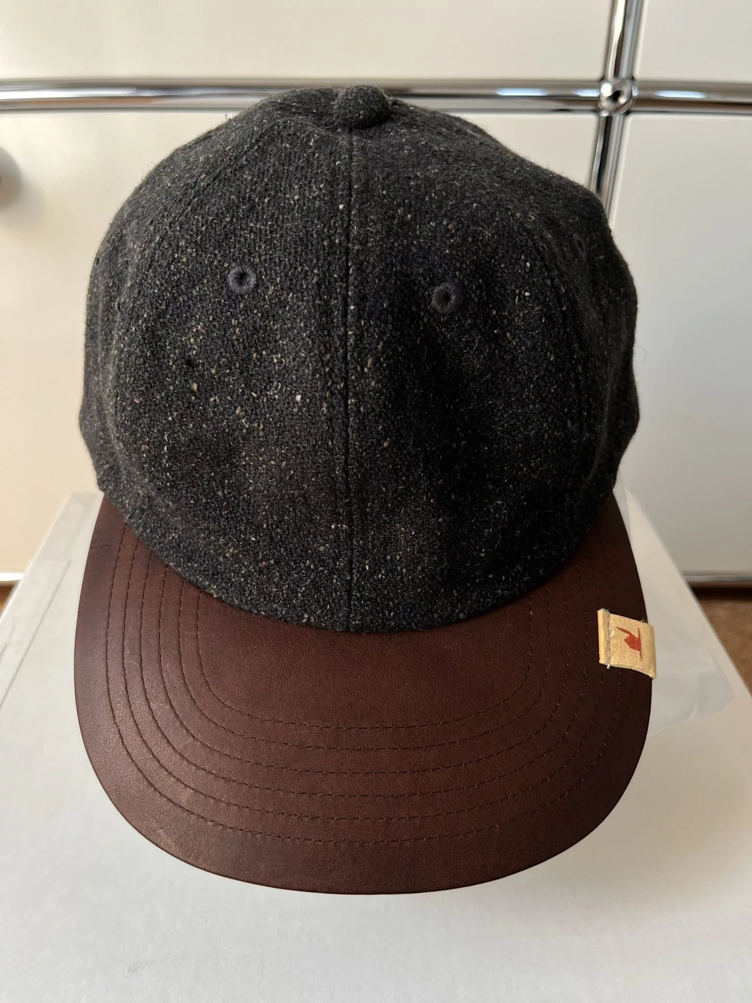 Visvim Hats Visvim visvm EXCELSIOR CAP (MELANGE WOOL) Black