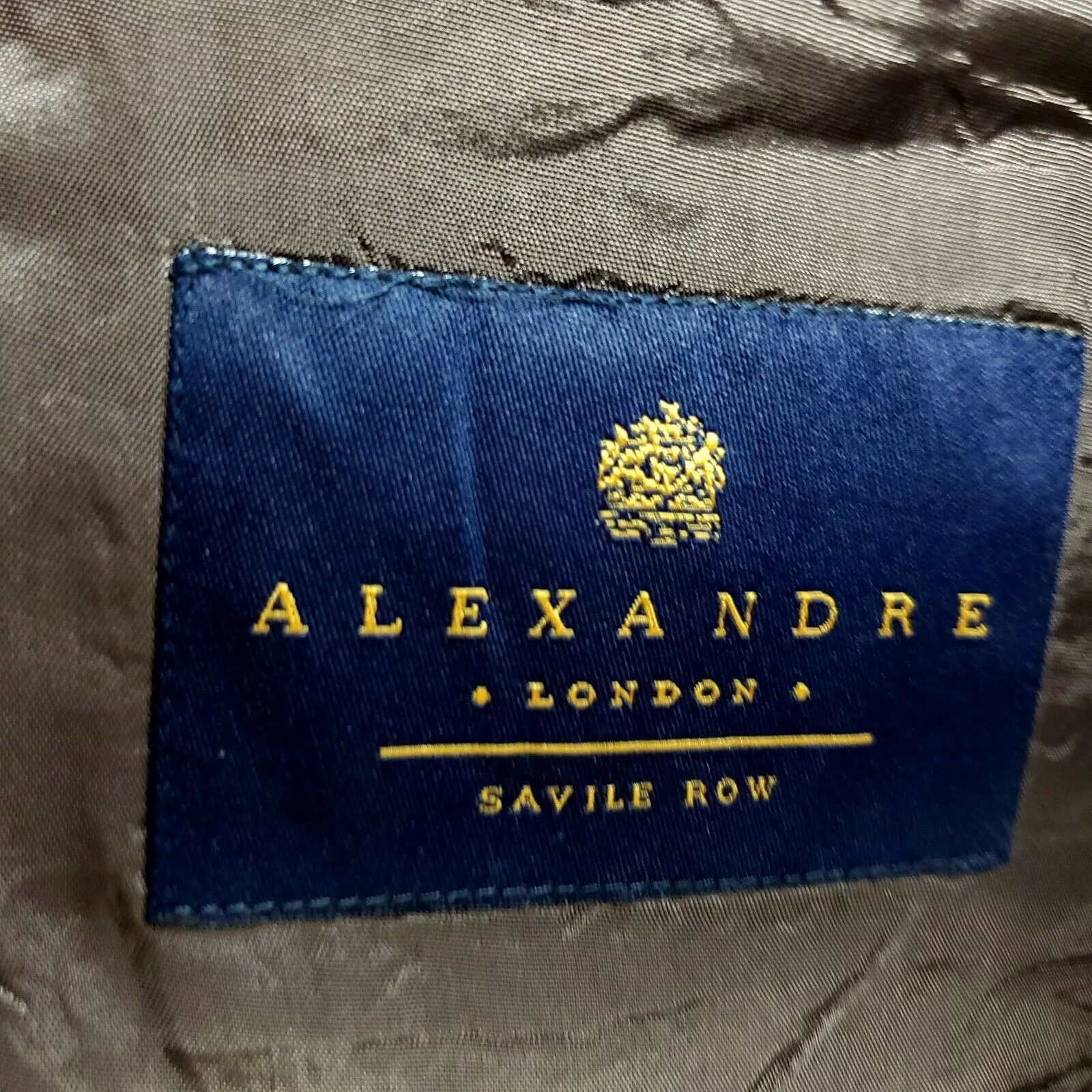 Savile Row Suits Alexandre London Savile Row 40L 2 Button Brown Wool Silk 2 P
