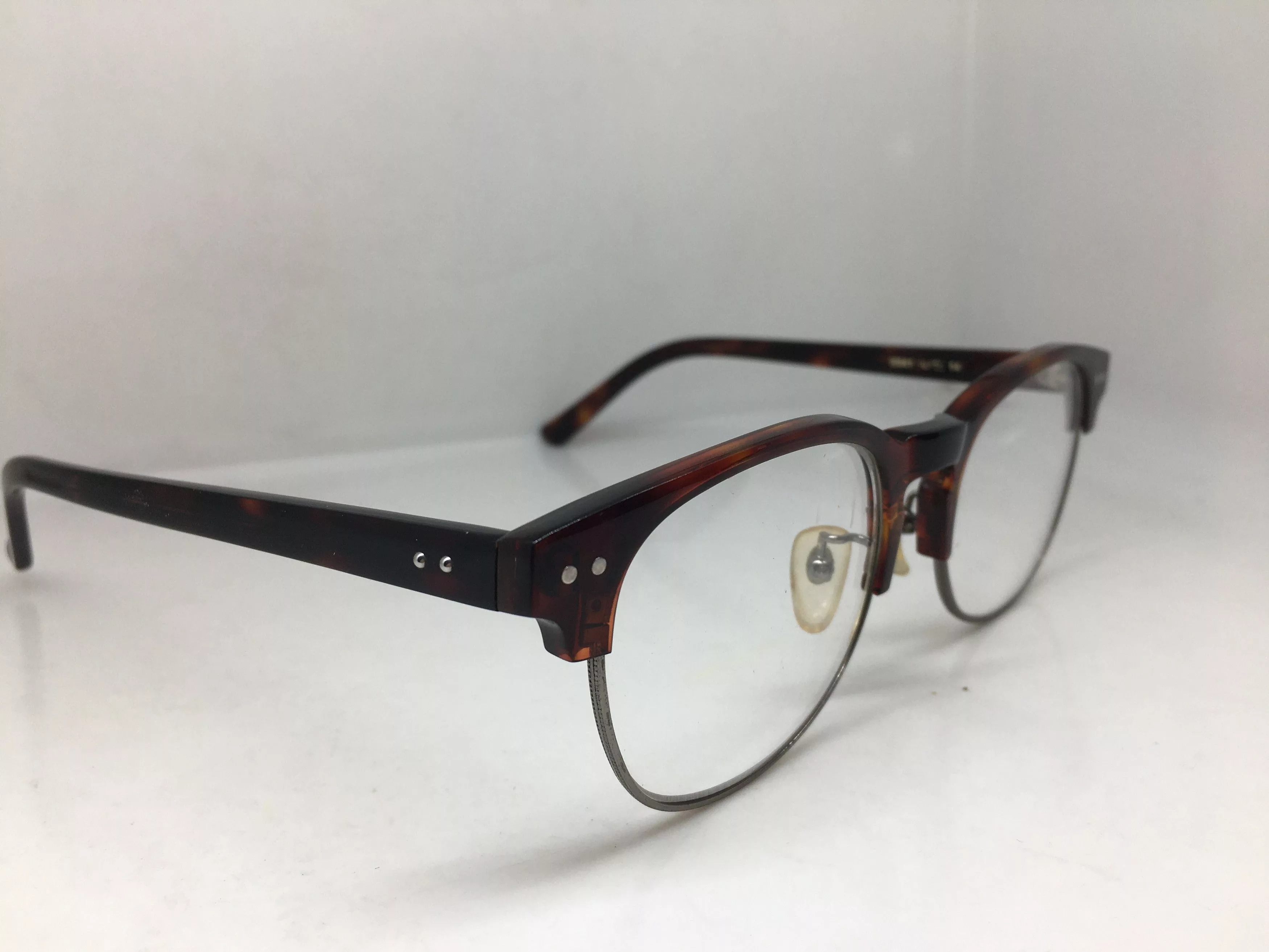 Other Glasses Other Mod Malcolm X Red Brown Silver Eyeglasses Frame