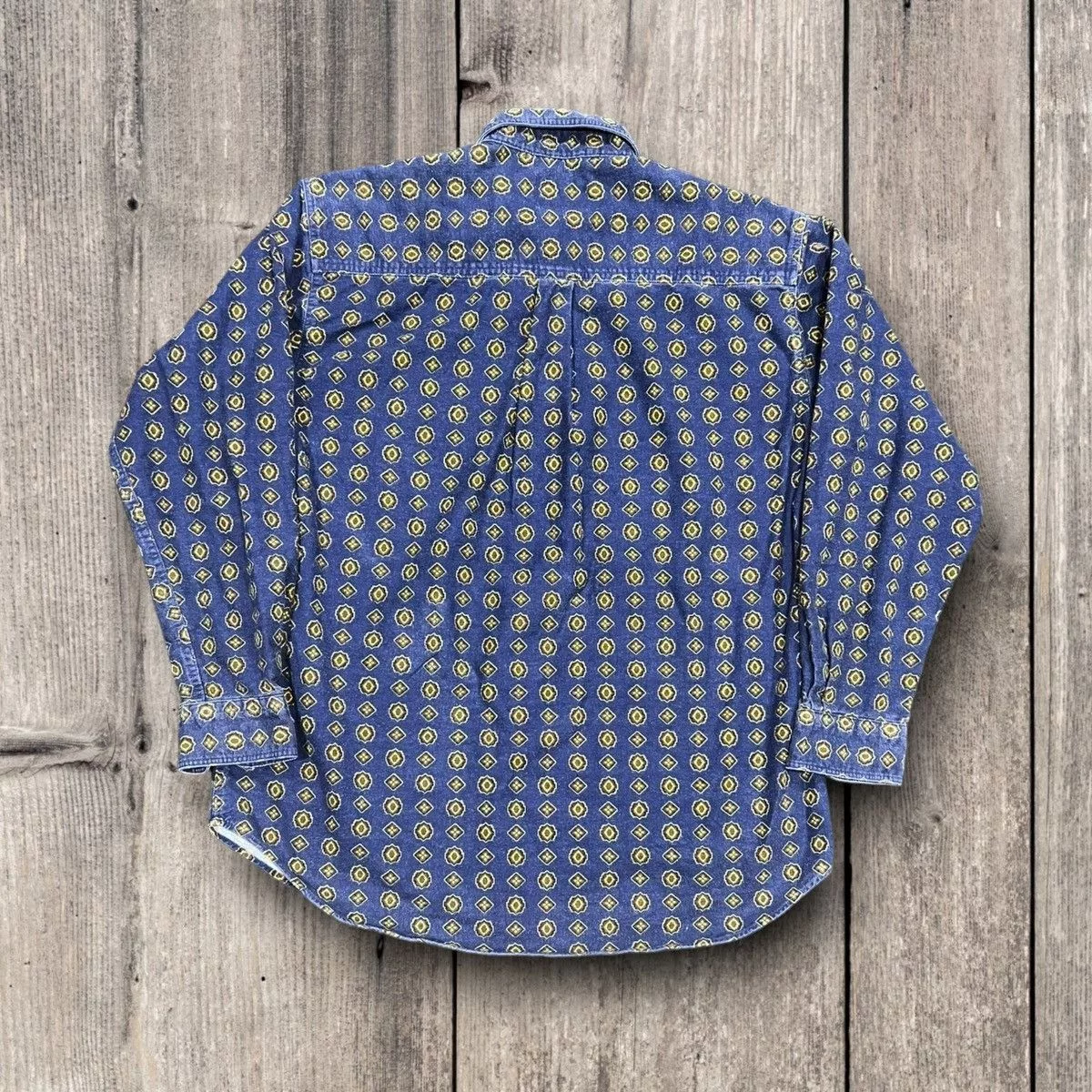 Panhandle Slim Shirts Button Ups Panhandle Slim × Pendleton × Woolrich Woolen Mills Woolrich Woolen Mills Fullprint Long Sleeve Button Up Shirt Blue