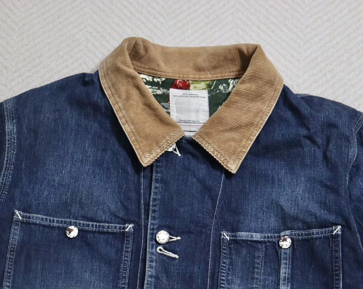 Visvim Light Jackets Visvim 20ss Spot Coverall Dry Denim Blue
